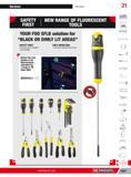 1047 NEW RANGE OF FLUORESCENT TOOLS YOUR FOD SFLB solution for BLACK OR DIMLY LIT AREAS SAFETY FIRST No tools lost or forgotten Tool visibility COST REDUCTION Каталог FACOM 2013 Профессиональный ручной инструмент и оборудование для мастерских и цехов Стр. 1021 ENG