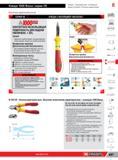 511 Кусачки диагональные Facom СЕРИЯ VE VOLTS КОНТАКТНАЯ НЕСКОЛЬЗЯЩАЯ ПОВЕРХНОСТЬ ДЛЯ ЛАДОНИ УВЕЛИЧЕНА + 20% Захват Надежный и удобный захват, уменьшающий Каталог FACOM 2014 Профессиональный слесарно-монтажный ручной инструмент Стр. 487