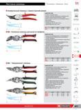 635 Усиленные ножницы Facom по металлу для резки по профилю ASME B107 500 Рычажная система снижения усилия резки и отвод губок за счет встроенной пружины Каталог FACOM 2014 Профессиональный слесарно-монтажный ручной инструмент Стр. 611