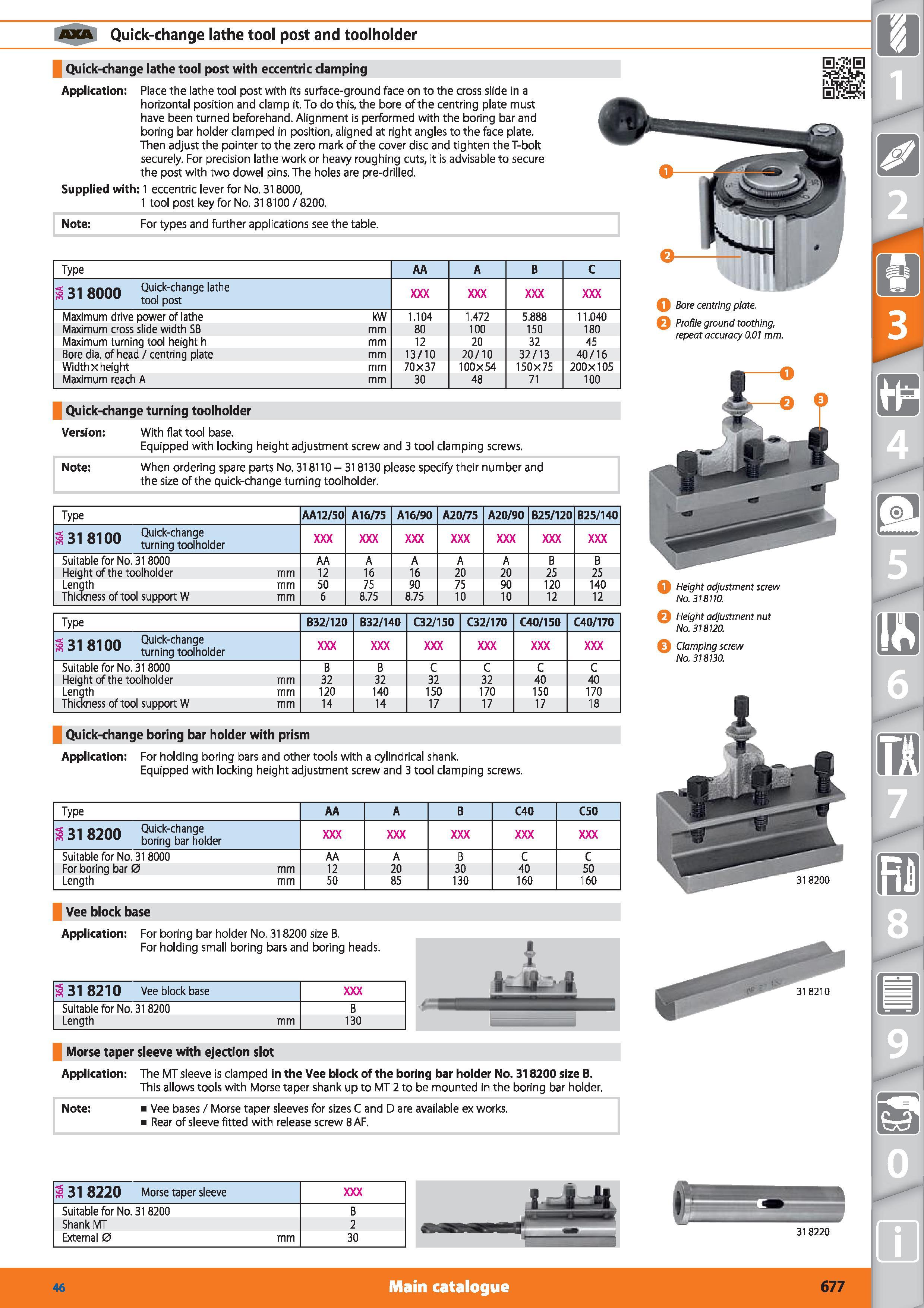 677 Quick-change lathe tool post and toolholder Quick-change lathe tool post with eccentric clamping Application Place the lathe tool post with its s Каталог HOFFMANN GROUP 2015 Инструмент режущий слесарный измерительный абразивный Оборудование Комплексные поставки для промышленных предприятий Стр. 677 ENG
