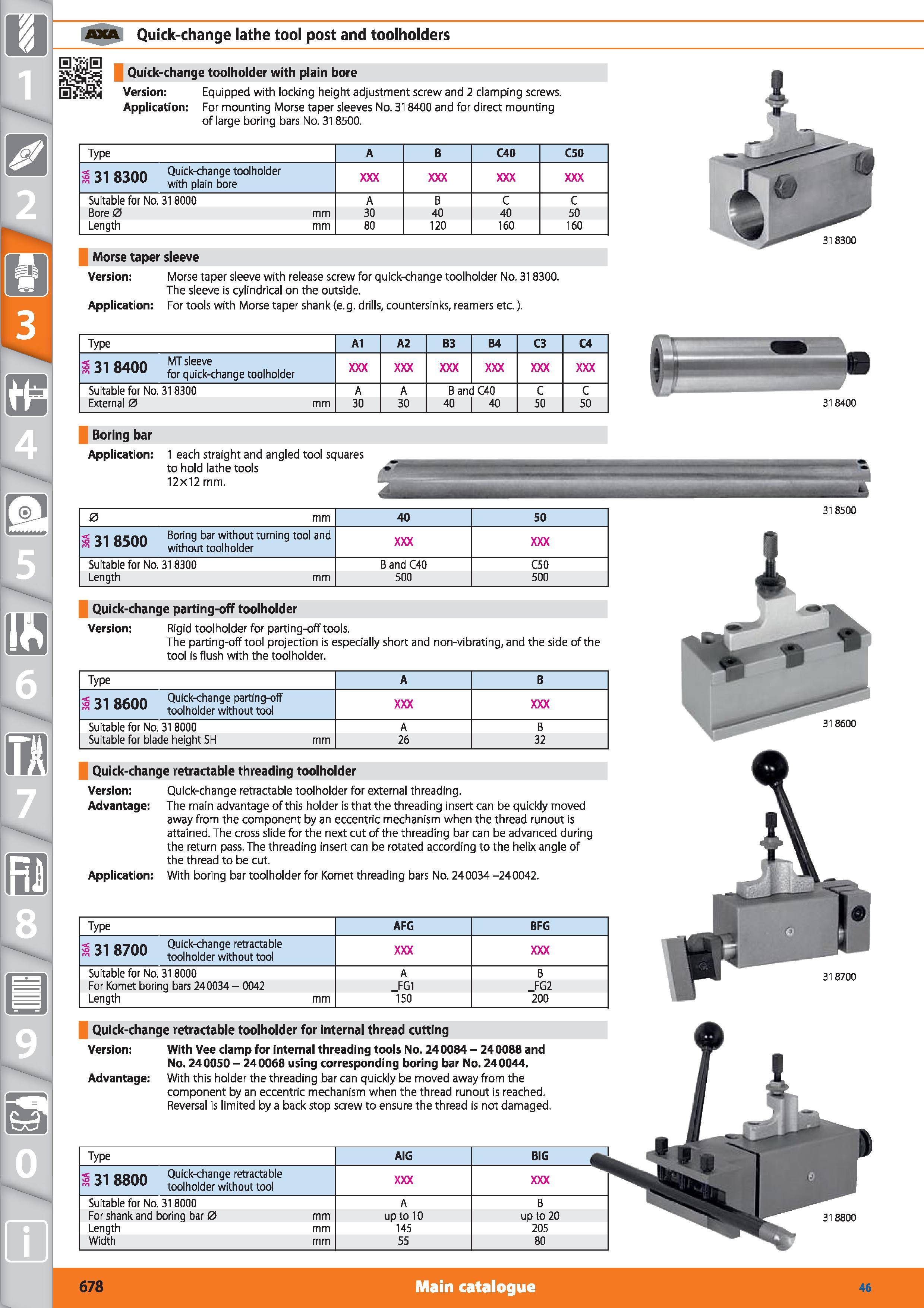 678 Quick-change lathe tool post and toolholders Quick-change toolholder with plain bore Version Equipped with locking height adjustment screw and 2 Каталог HOFFMANN GROUP 2015 Инструмент режущий слесарный измерительный абразивный Оборудование Комплексные поставки для промышленных предприятий Стр. 678 ENG
