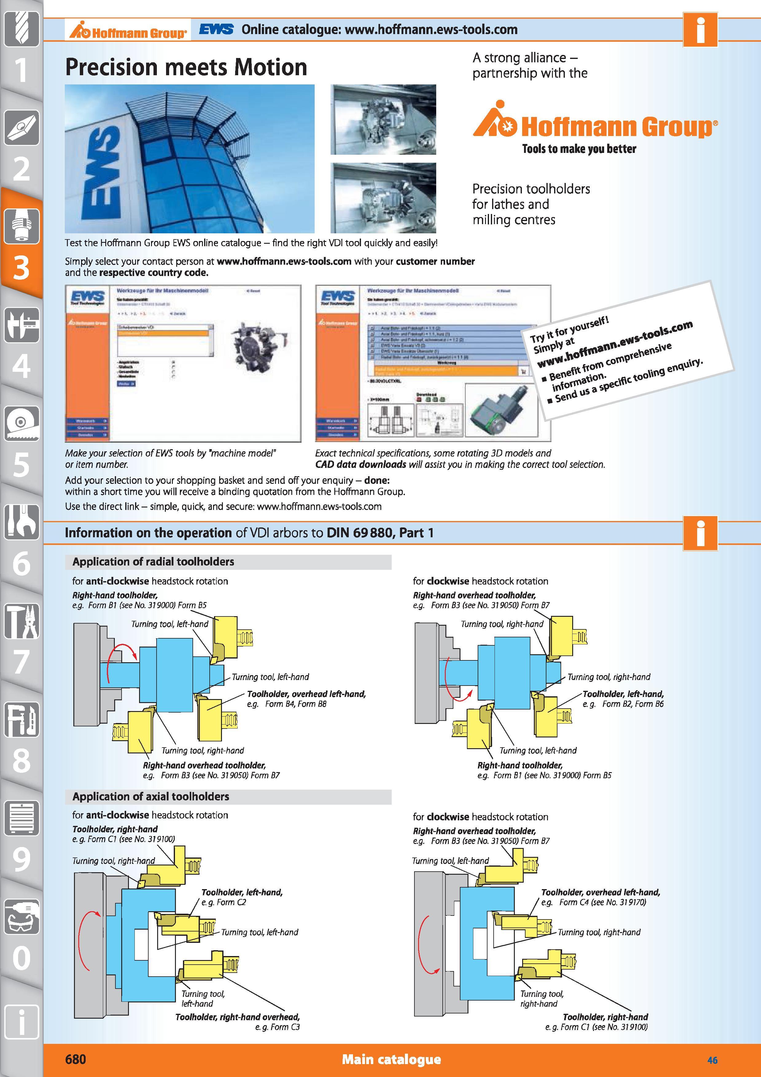 680 itb Hoffmann Group' EWS Online catalogue www hoffmann ews-tools com H Precision meets Motion A strong alliance -partnership with the Jk> Hoffmann Каталог HOFFMANN GROUP 2015 Инструмент режущий слесарный измерительный абразивный Оборудование Комплексные поставки для промышленных предприятий Стр. 680 ENG