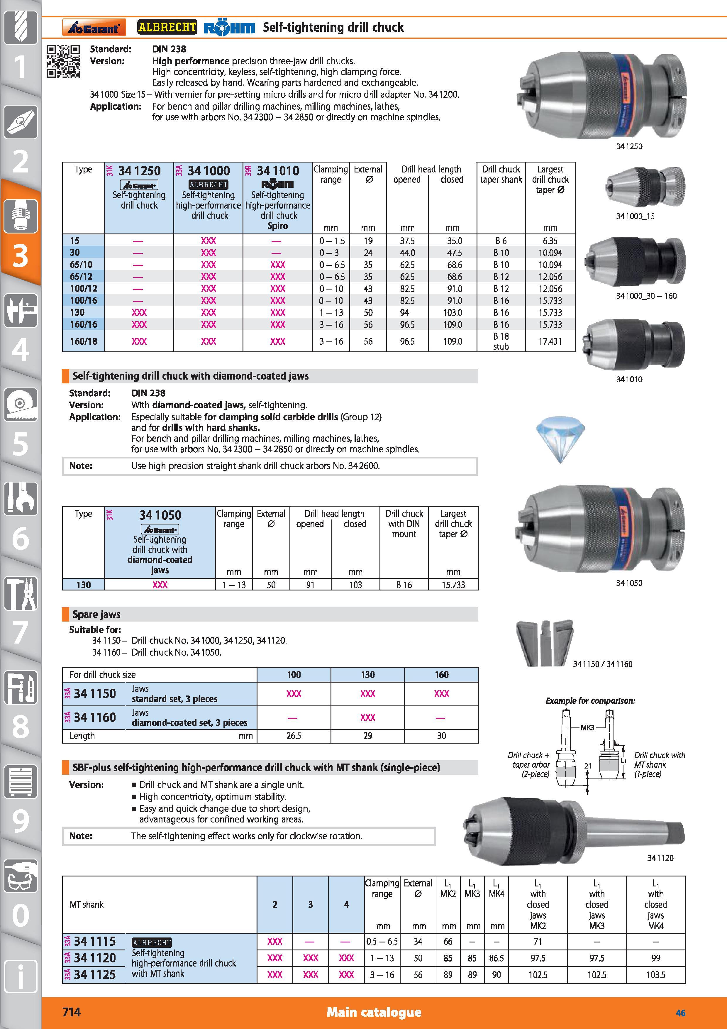 714 8 0 m Garant ALBRECHT R Hm Self-tightening drill chuck Standard DIN 238 Version High performance precision three-jaw drill chucks High concentric Каталог HOFFMANN GROUP 2015 Инструмент режущий слесарный измерительный абразивный Оборудование Комплексные поставки для промышленных предприятий Стр. 714 ENG