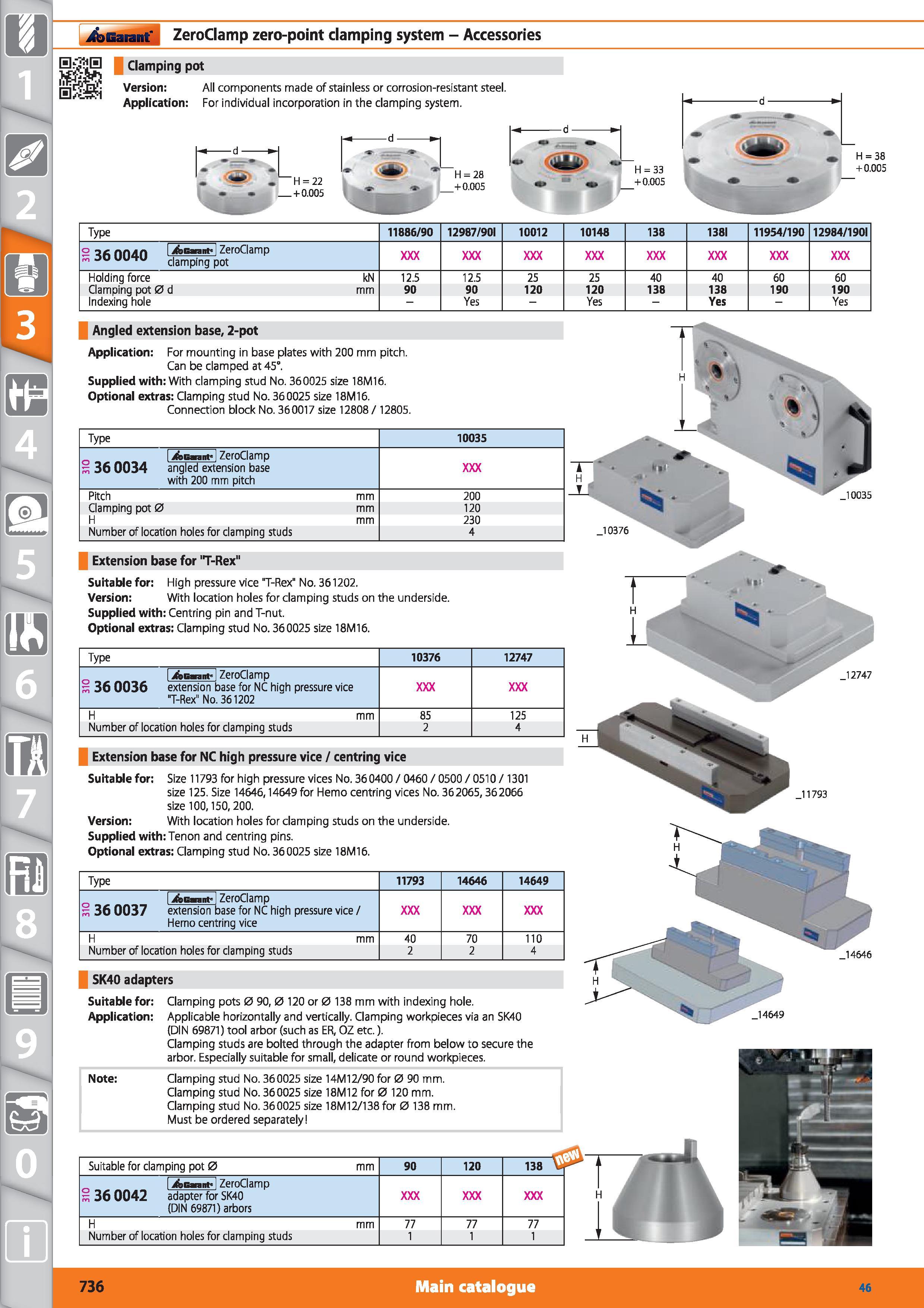 736 Garant ZeroClamp zero-point clamping system - Accessories Clamping pot 1 'r ‘Version All components made of stainless or corrosion-resistant stee Каталог HOFFMANN GROUP 2015 Инструмент режущий слесарный измерительный абразивный Оборудование Комплексные поставки для промышленных предприятий Стр. 736 ENG