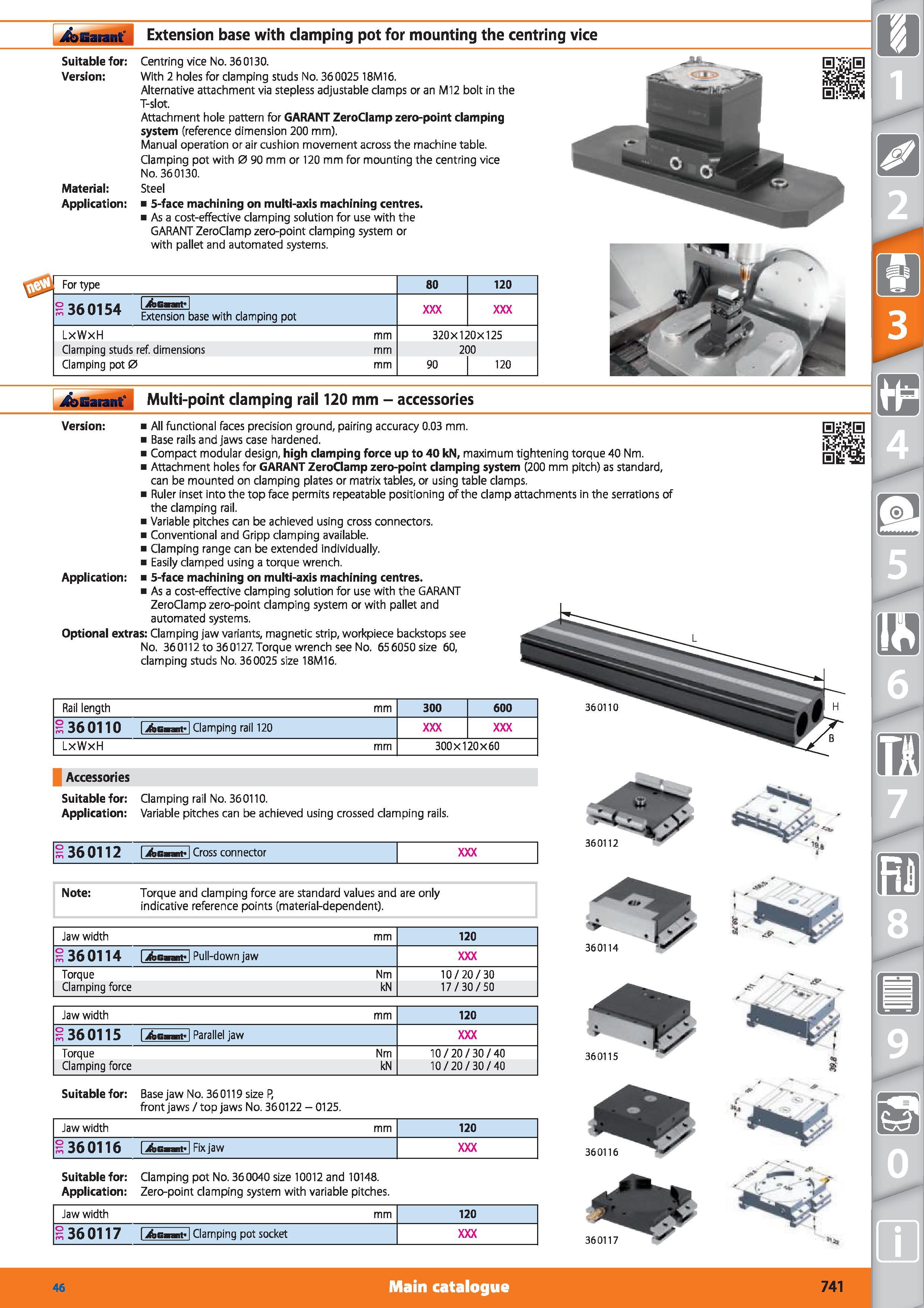 741 Garant Extension base with damping pot for mounting the centring vice Suitable for Version Material Application Centring vice No 360130 With 2 ho Каталог HOFFMANN GROUP 2015 Инструмент режущий слесарный измерительный абразивный Оборудование Комплексные поставки для промышленных предприятий Стр. 741 ENG