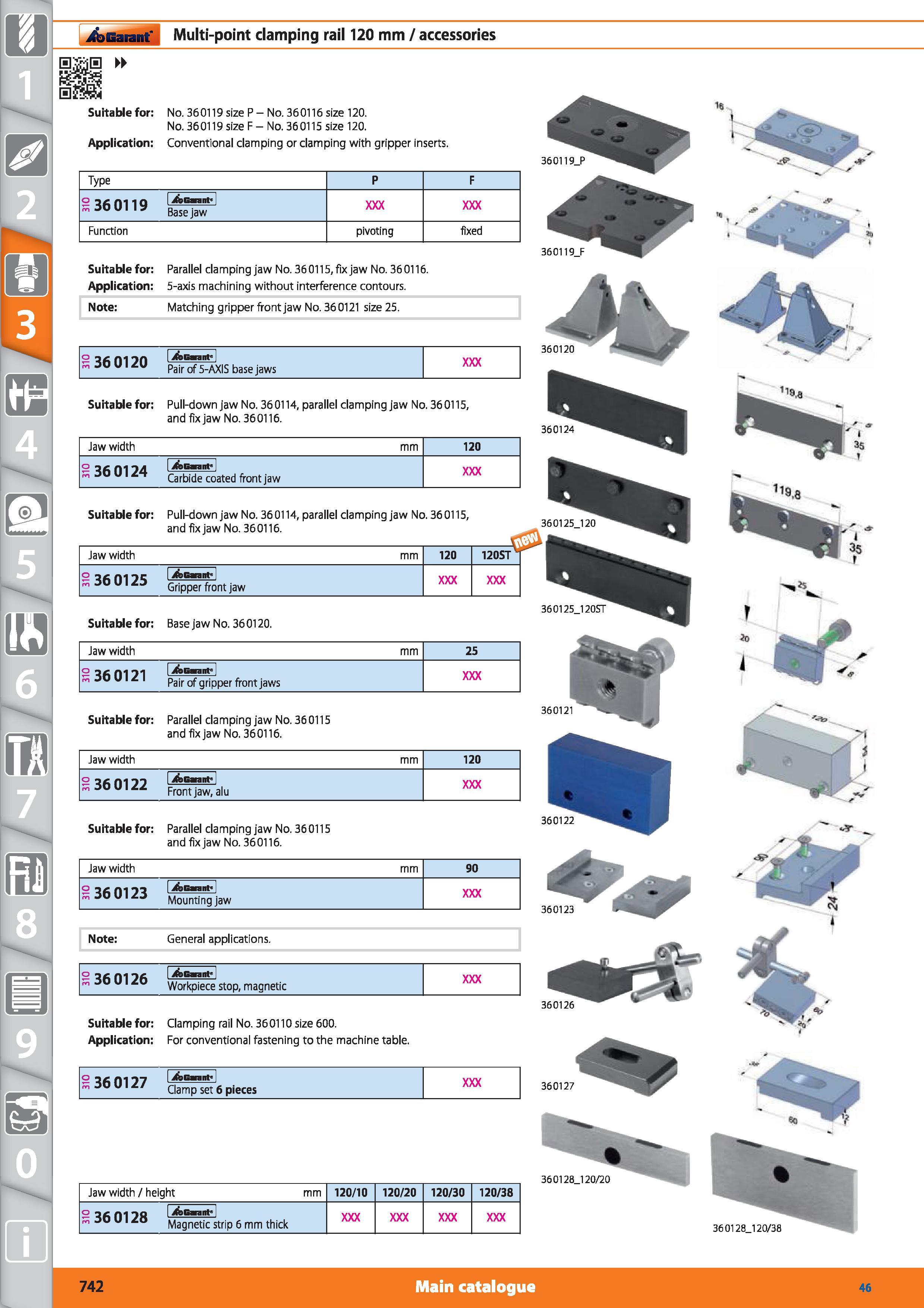 742 Garant Multi-point damping rail 120 mm / accessories 8 0 x EX10 Suitable for No 36 0119 size P - No 36 0116 size 120 No 360119 size F - No 360115 Каталог HOFFMANN GROUP 2015 Инструмент режущий слесарный измерительный абразивный Оборудование Комплексные поставки для промышленных предприятий Стр. 742 ENG