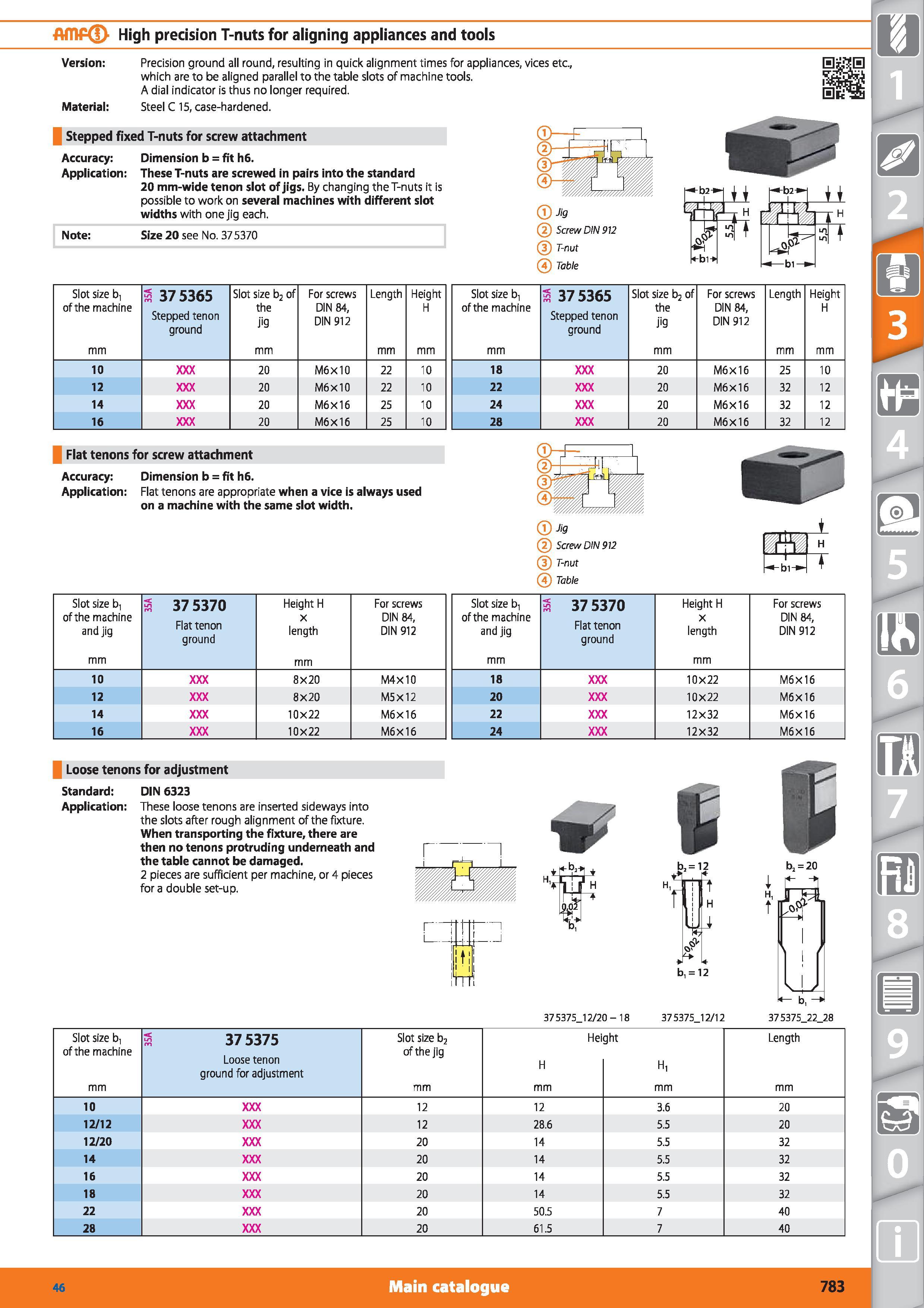 783 ATOP High precision T-nuts for aligning appliances and tools Version Precision ground all round, resulting in quick alignment times for appliance Каталог HOFFMANN GROUP 2015 Инструмент режущий слесарный измерительный абразивный Оборудование Комплексные поставки для промышленных предприятий Стр. 783 ENG
