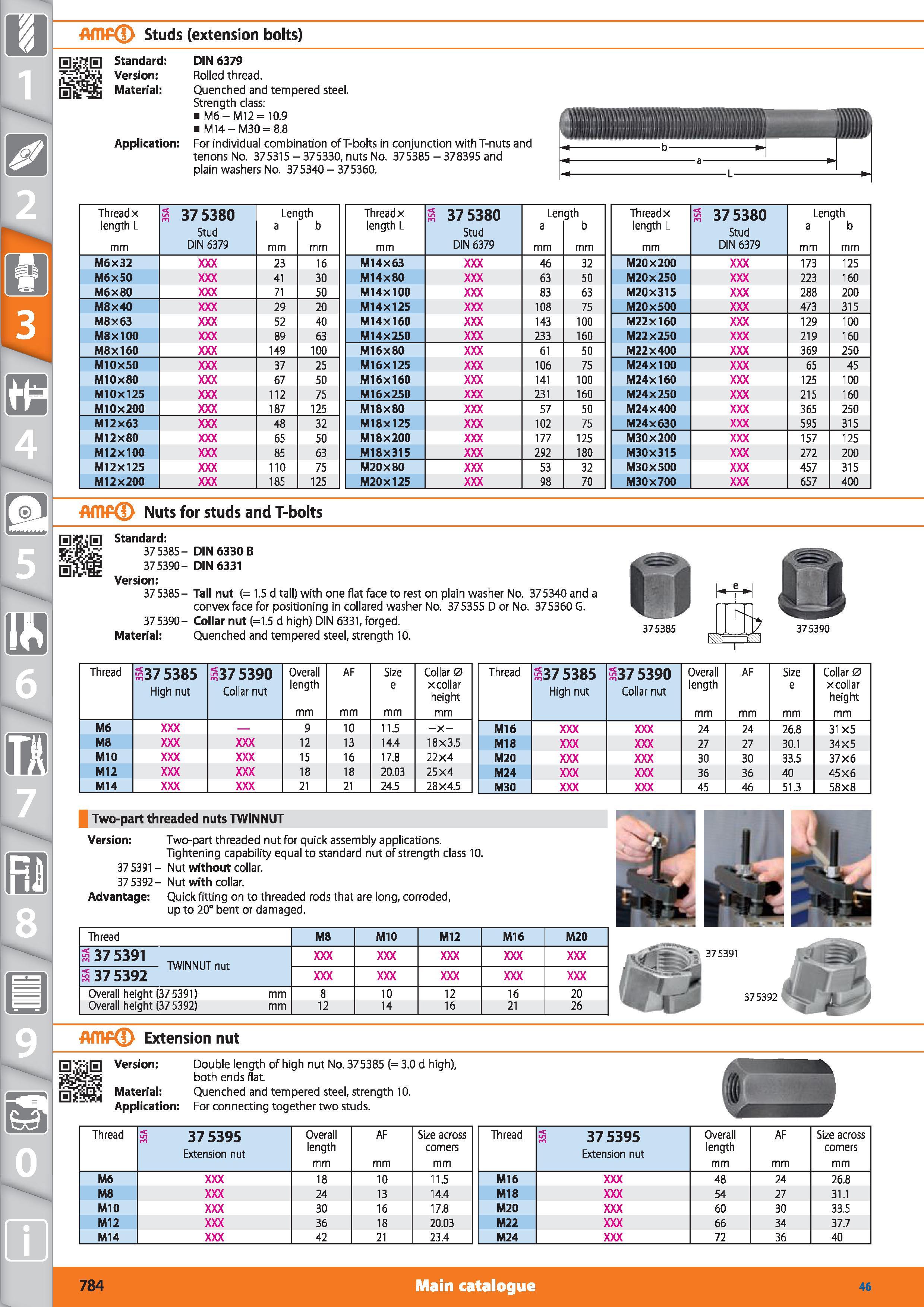 784 ATOP Studs (extension bolts) Standard Version Material Application DIN 6379 Rolled thread Quenched and tempered steel Strength class M6-M12 10 9 Каталог HOFFMANN GROUP 2015 Инструмент режущий слесарный измерительный абразивный Оборудование Комплексные поставки для промышленных предприятий Стр. 784 ENG