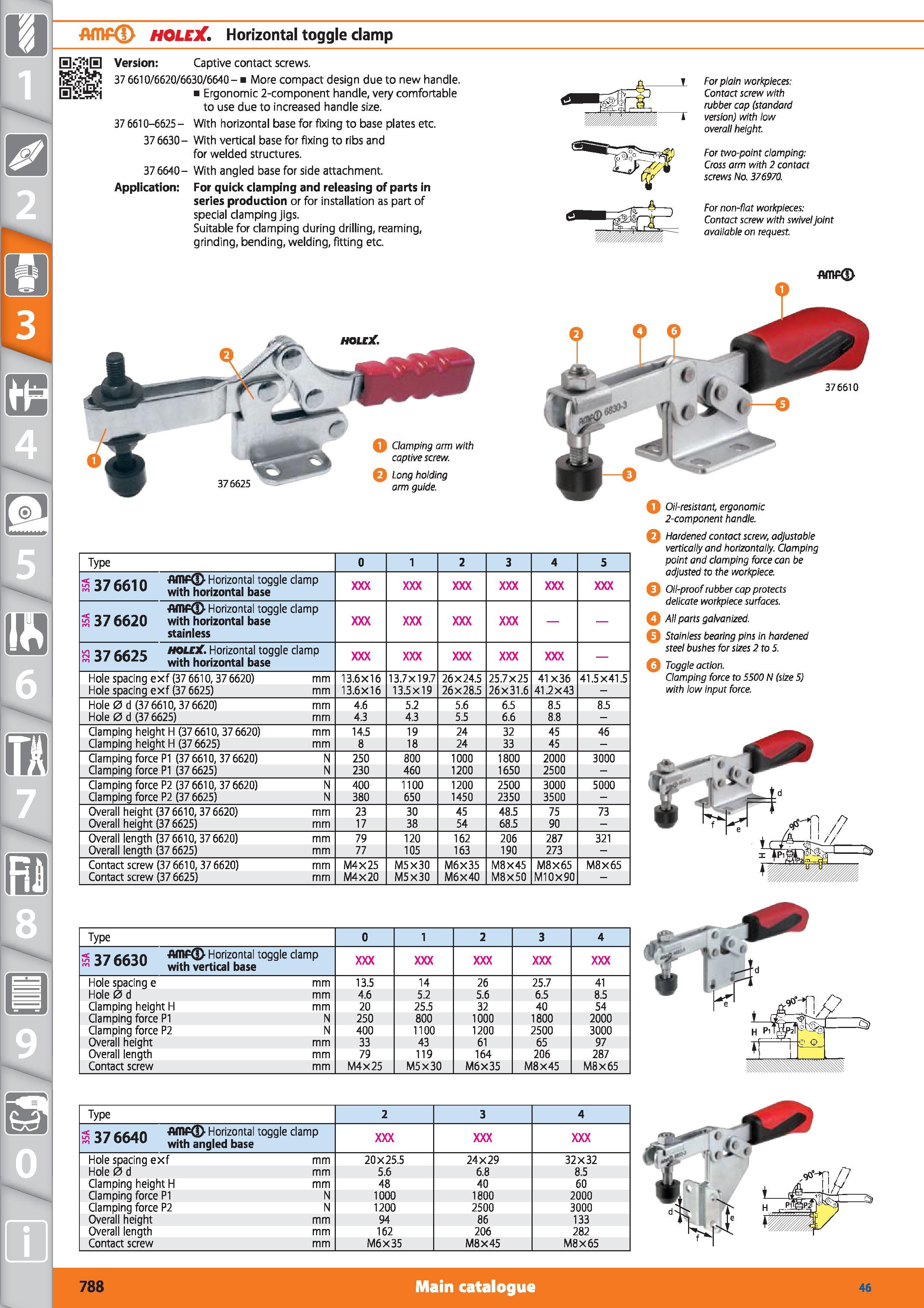 788 1 Amp(l> HOLEX Horizontal toggle damp da lUl to Version Captive contact screws 37 6610/6620/6630/6640- More compact design due to new handle Ergo Каталог HOFFMANN GROUP 2015 Инструмент режущий слесарный измерительный абразивный Оборудование Комплексные поставки для промышленных предприятий Стр. 788 ENG