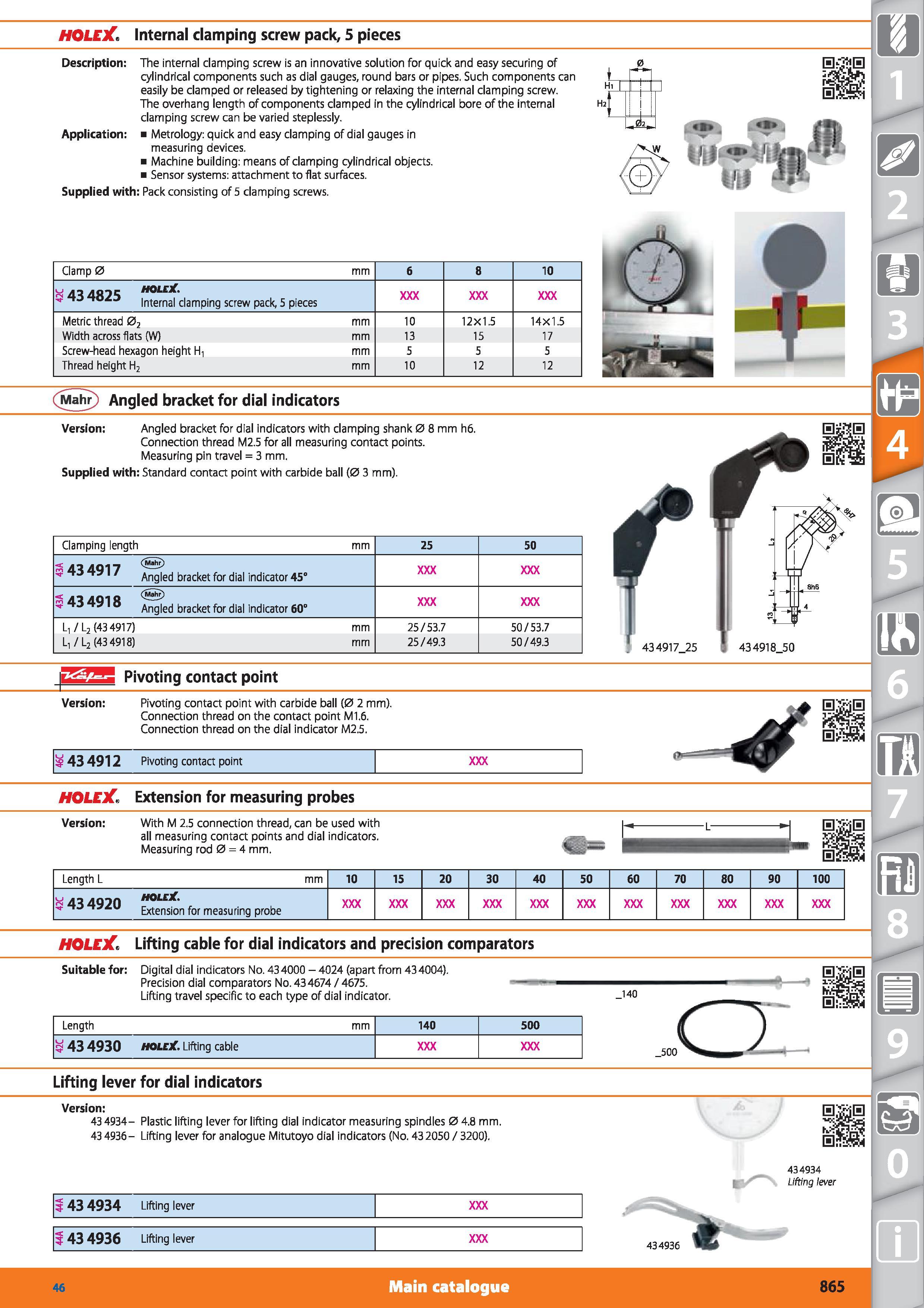 865 HOLEX Internal clamping screw pack, 5 pieces Description The internal clamping screw is an innovative solution for quick and easy securing of cyl Каталог HOFFMANN GROUP 2015 Инструмент режущий слесарный измерительный абразивный Оборудование Комплексные поставки для промышленных предприятий Стр. 865 ENG