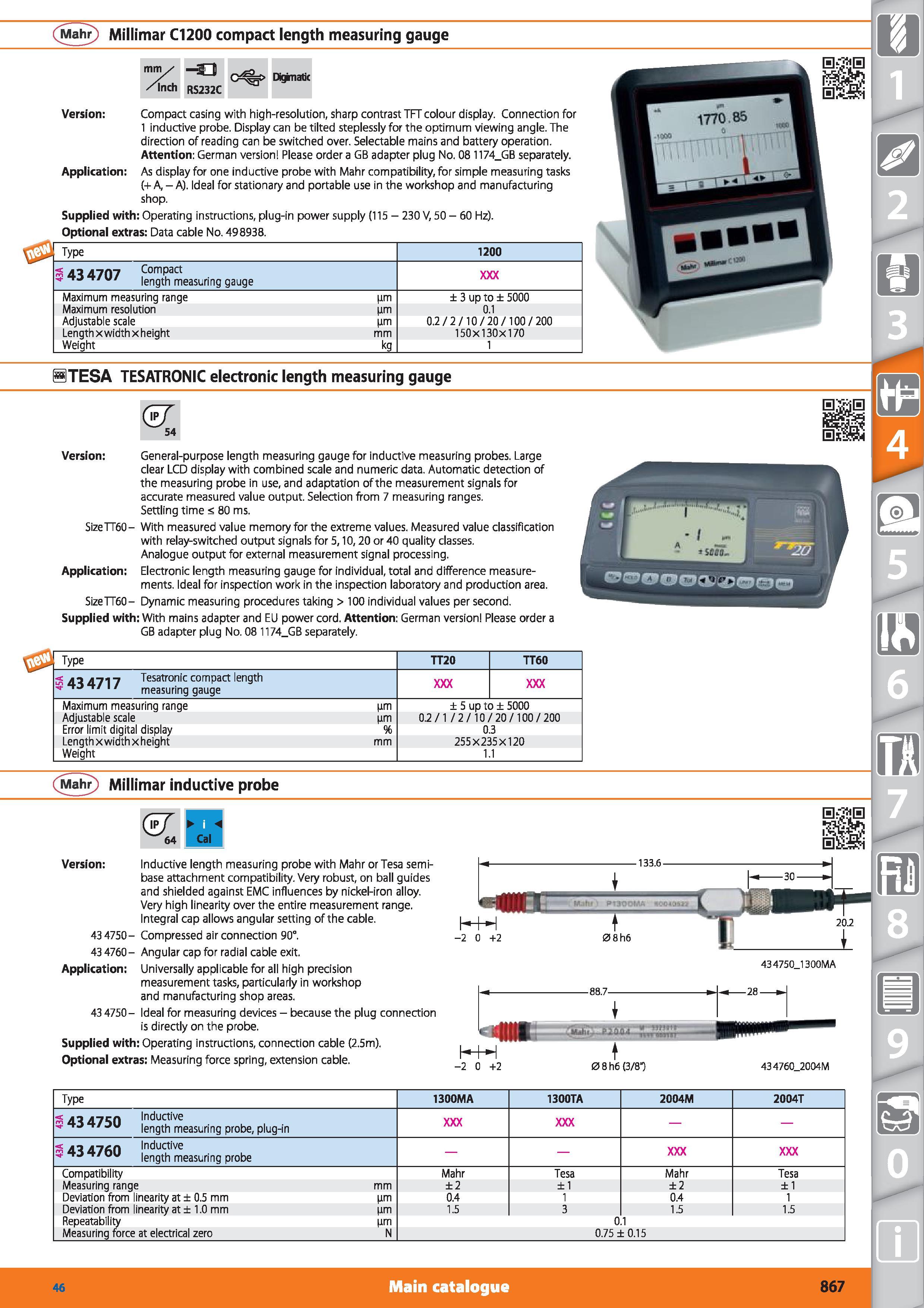 867 Mahr Millimar C1200 compact length measuring gauge mm/ /inch 33 RS232C Digknatic Version Compact casing with high-resolution, sharp contrast TFT Каталог HOFFMANN GROUP 2015 Инструмент режущий слесарный измерительный абразивный Оборудование Комплексные поставки для промышленных предприятий Стр. 867 ENG