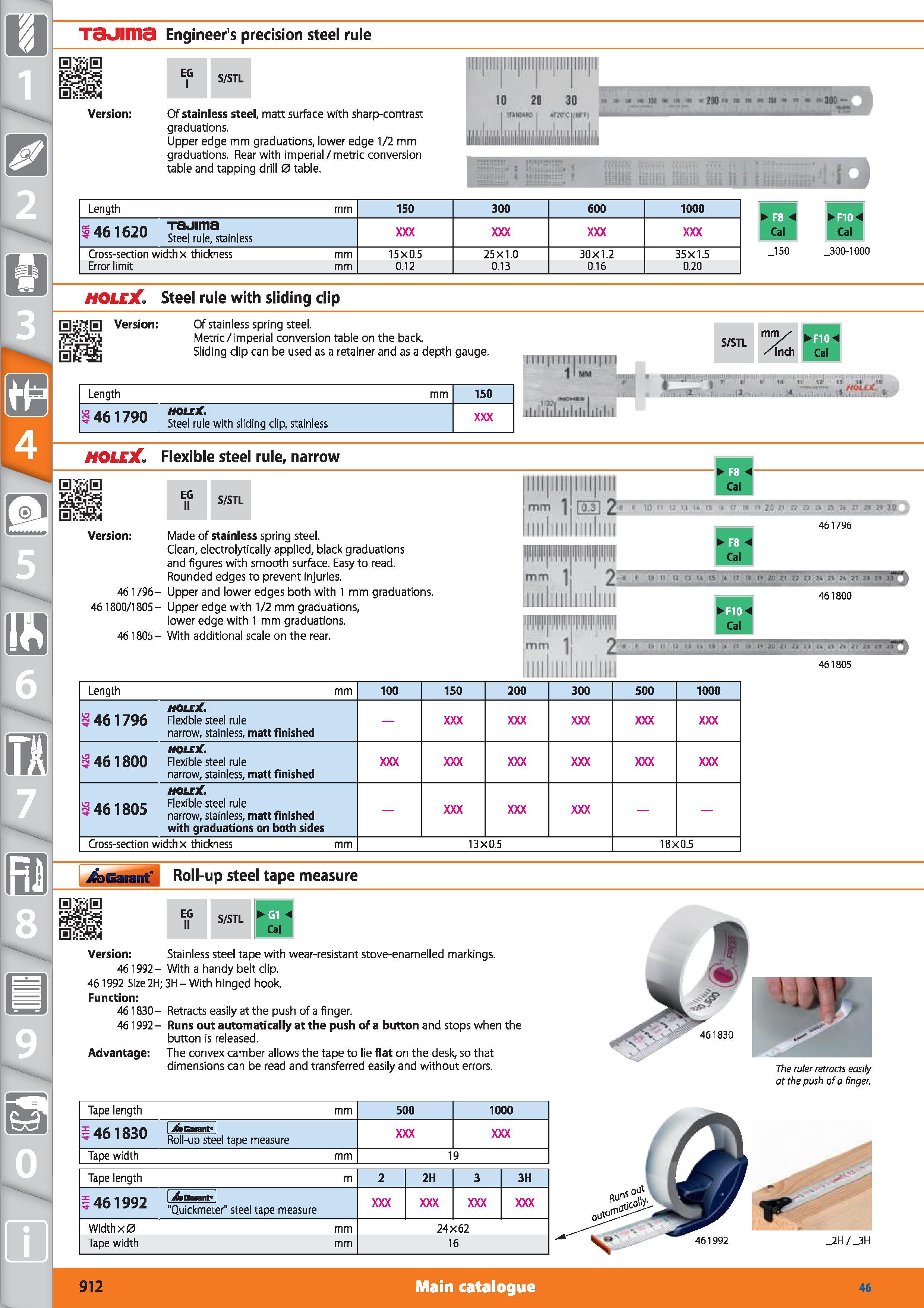 912 TaUIITia Engineer's precision steel rule 1 1 EG S/STL iiliiiii impiiM i 0 20 33 Version Of stainless steel, matt surface with sharp-contrast grad Каталог HOFFMANN GROUP 2015 Инструмент режущий слесарный измерительный абразивный Оборудование Комплексные поставки для промышленных предприятий Стр. 912 ENG