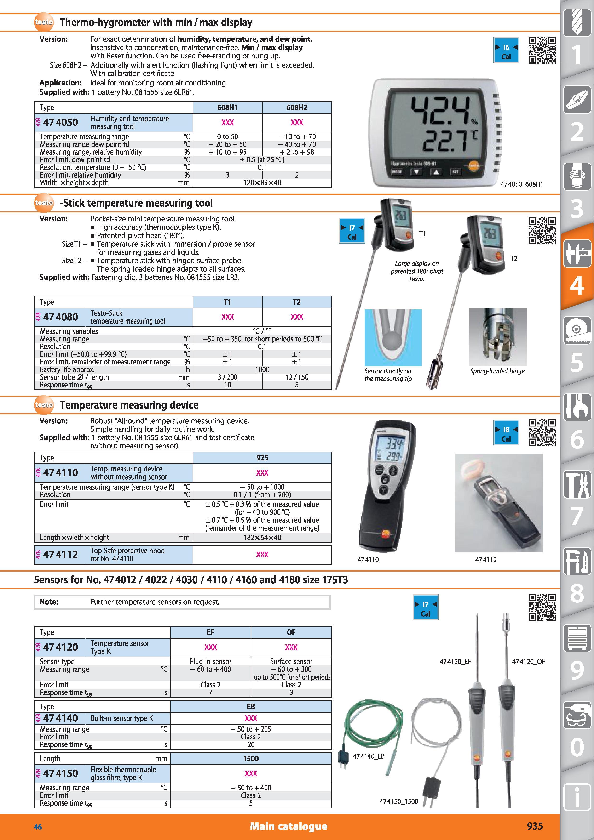 935 Lfc-c Thermo-hygrometer with min/max display Version For exact determination of humidity, temperature, and dew point Insensitive to condensation, Каталог HOFFMANN GROUP 2015 Инструмент режущий слесарный измерительный абразивный Оборудование Комплексные поставки для промышленных предприятий Стр. 935 ENG