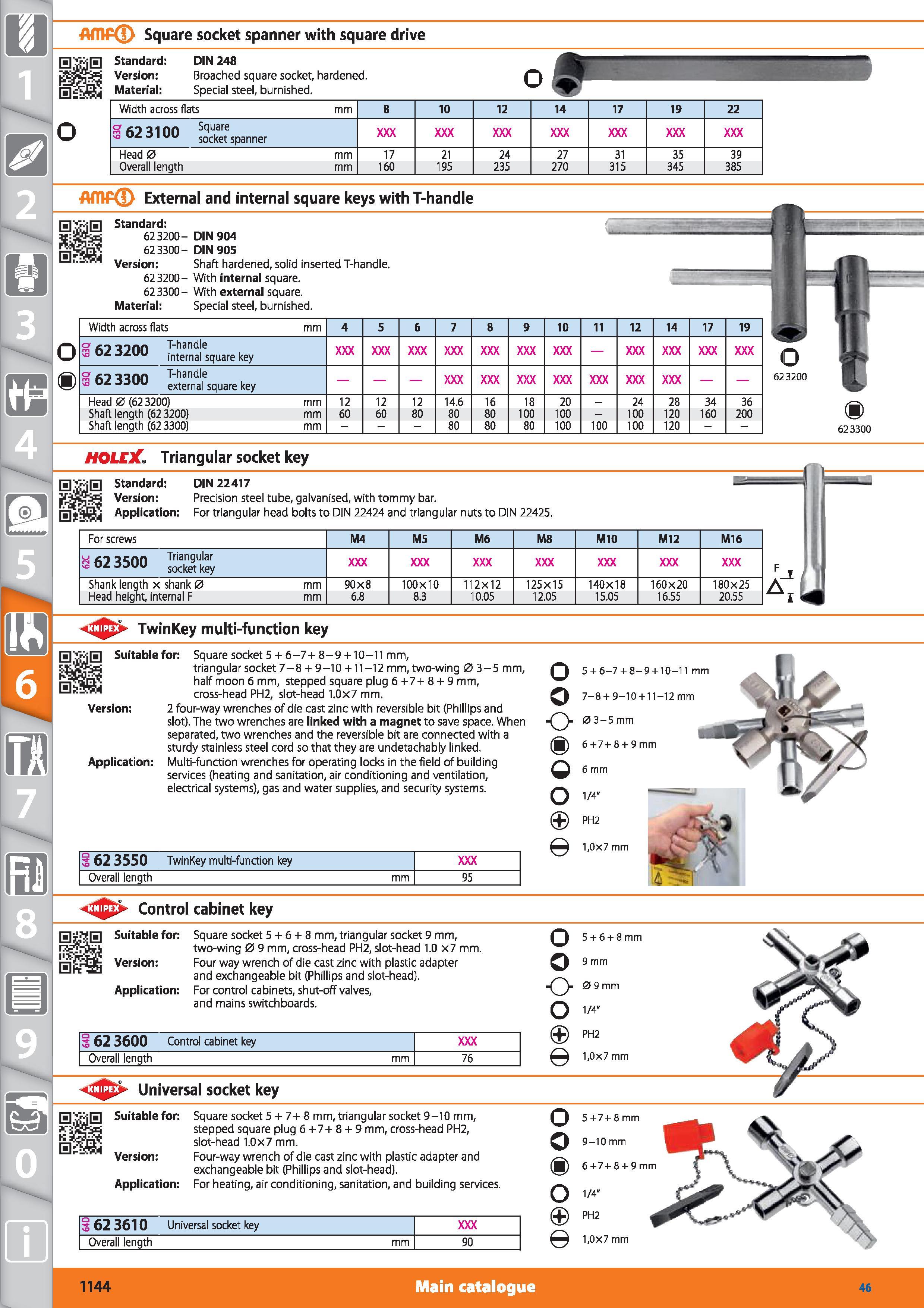 1144 AfllPd) Square socket spanner with square drive 05 0s iH Standard DIN 248 Version Broached square socket, hardened Material Special steel, burnis Каталог HOFFMANN GROUP 2015 Инструмент режущий слесарный измерительный абразивный Оборудование Комплексные поставки для промышленных предприятий Стр. 1144 ENG