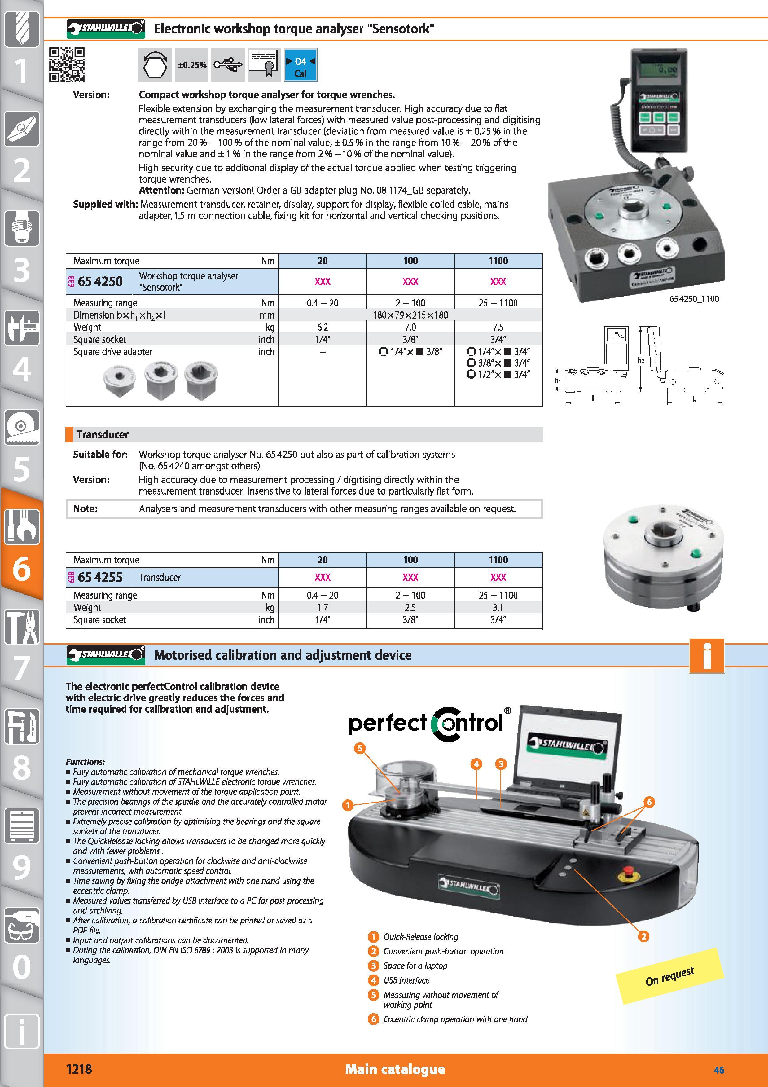 1218 STAHLWILLE Electronic workshop torque analyser Sensotork 0 ±0 25% i iff ill i D Version Compact workshop torque analyser for torque wrenches Flex Каталог HOFFMANN GROUP 2015 Инструмент режущий слесарный измерительный абразивный Оборудование Комплексные поставки для промышленных предприятий Стр. 1218 ENG