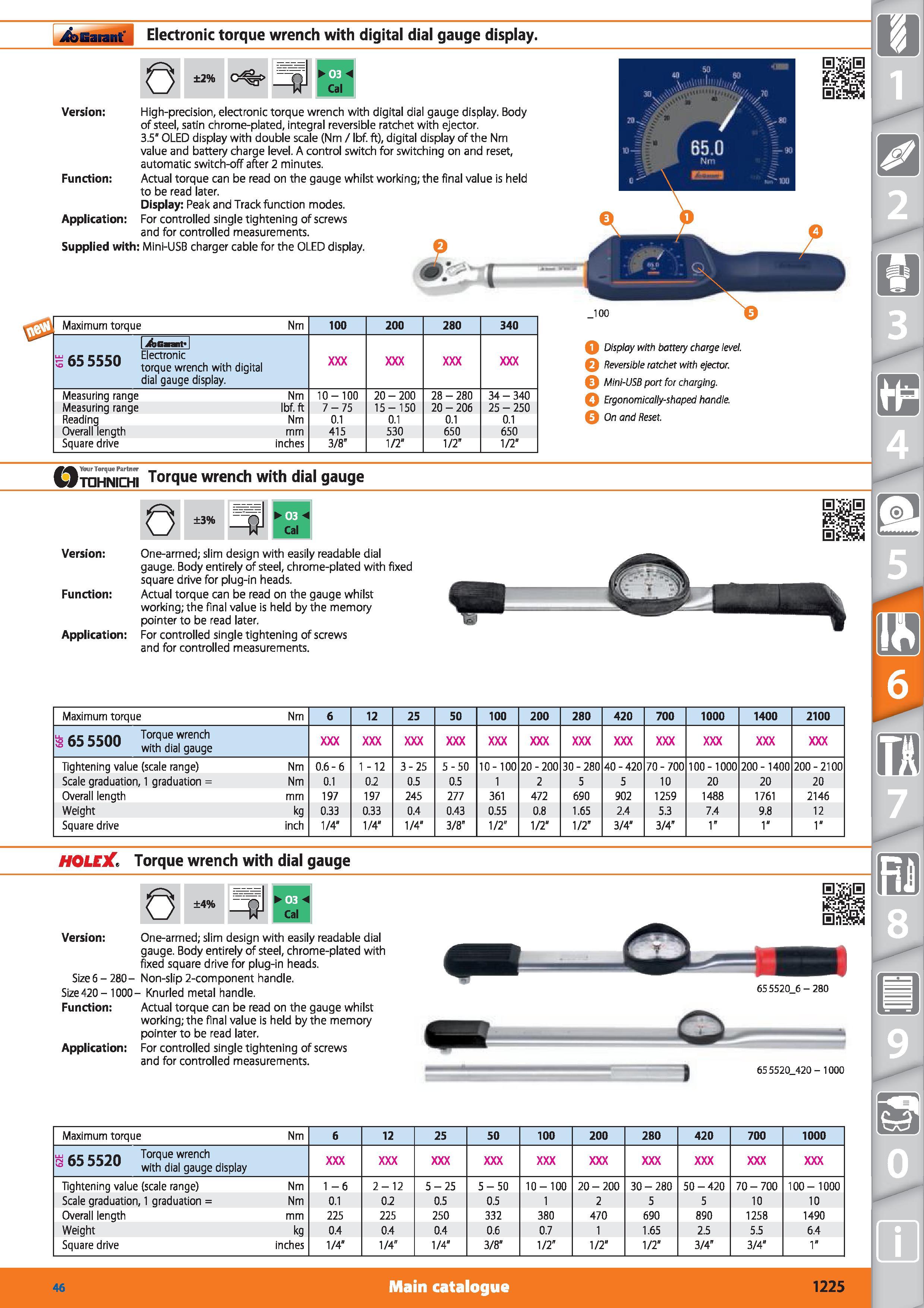 1225 ifenarant , Electronic torque wrench with digital dial gauge display 0 ±2% 1 03 vr Cal Version High-precision, electronic torque wrench with digi Каталог HOFFMANN GROUP 2015 Инструмент режущий слесарный измерительный абразивный Оборудование Комплексные поставки для промышленных предприятий Стр. 1225 ENG