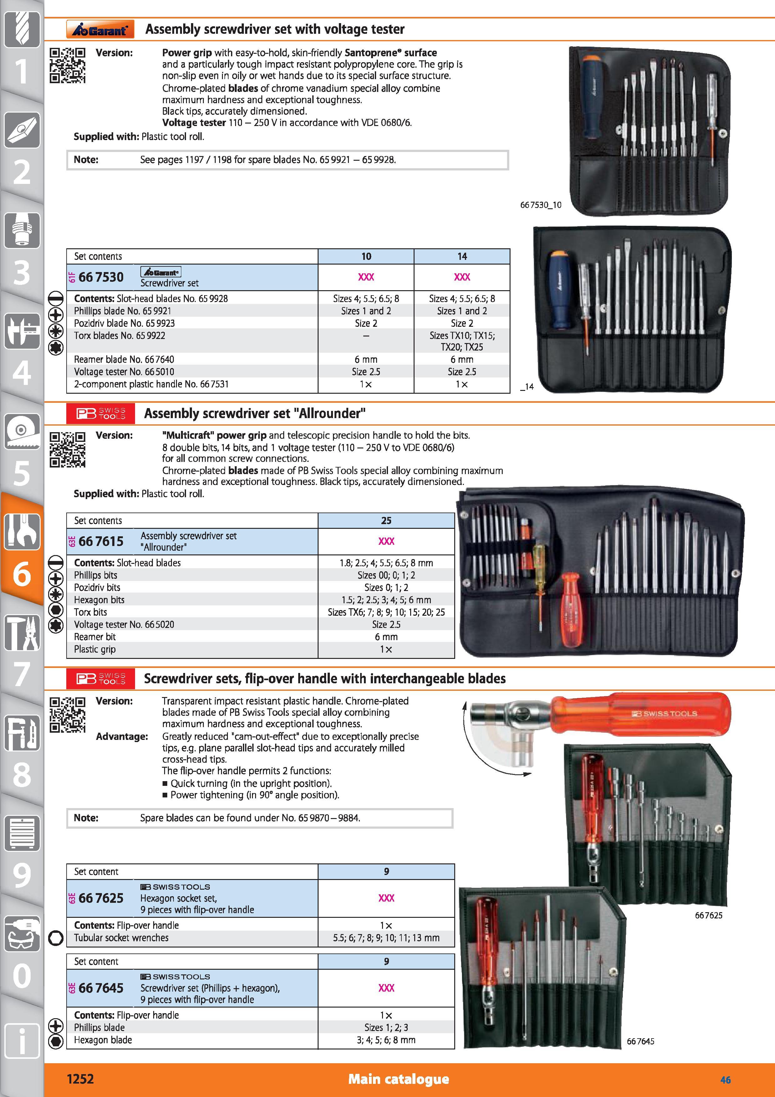 1252 Garant Assembly screwdriver set with voltage tester Version Power grip with easy-to-hold, skin-friendly Santoprene8 surface and a particularly to Каталог HOFFMANN GROUP 2015 Инструмент режущий слесарный измерительный абразивный Оборудование Комплексные поставки для промышленных предприятий Стр. 1252 ENG