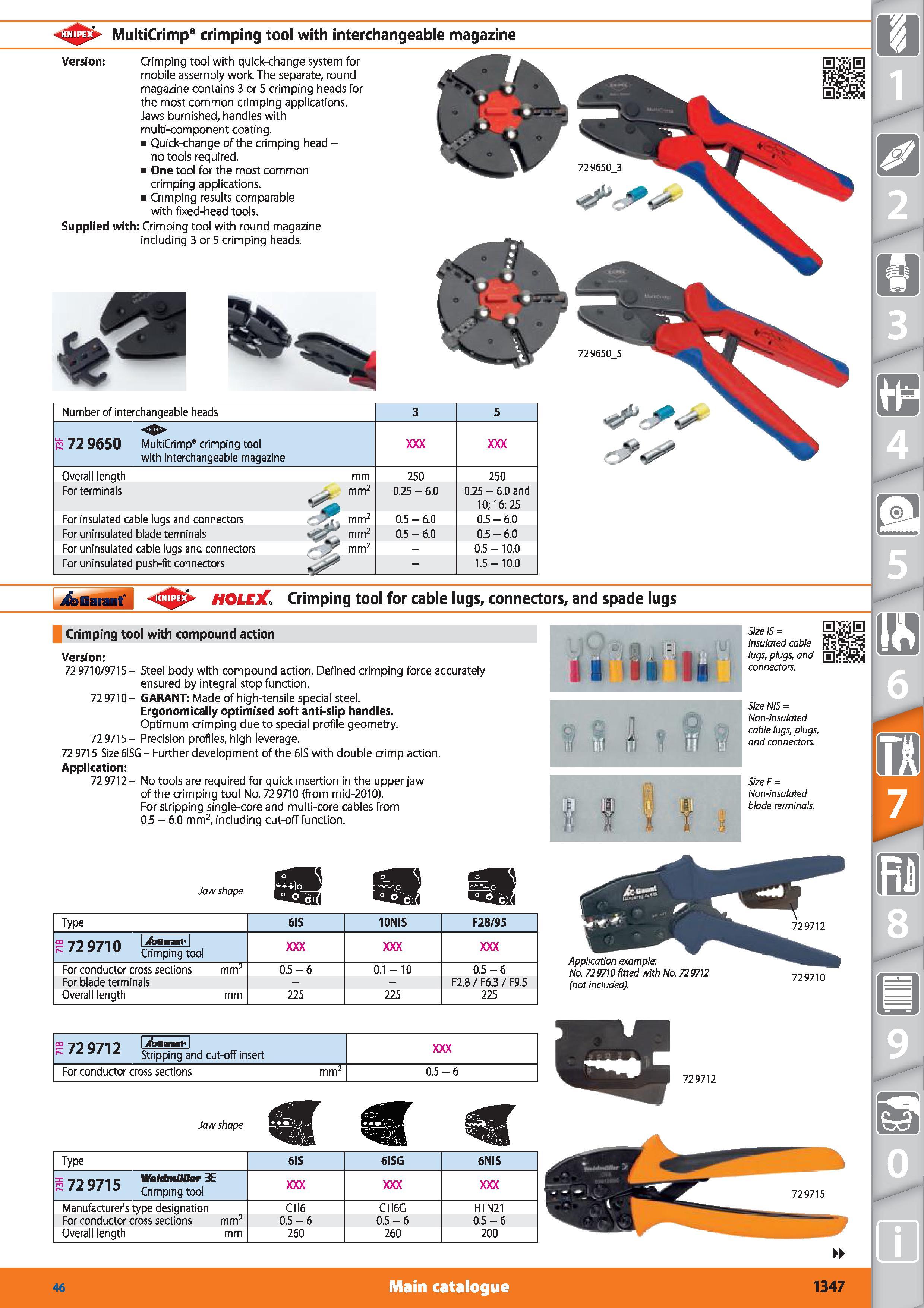 1347 MultiCrimp crimping tool with interchangeable magazine Version Crimping tool with quick-change system for mobile assembly work The separate, roun Каталог HOFFMANN GROUP 2015 Инструмент режущий слесарный измерительный абразивный Оборудование Комплексные поставки для промышленных предприятий Стр. 1347 ENG