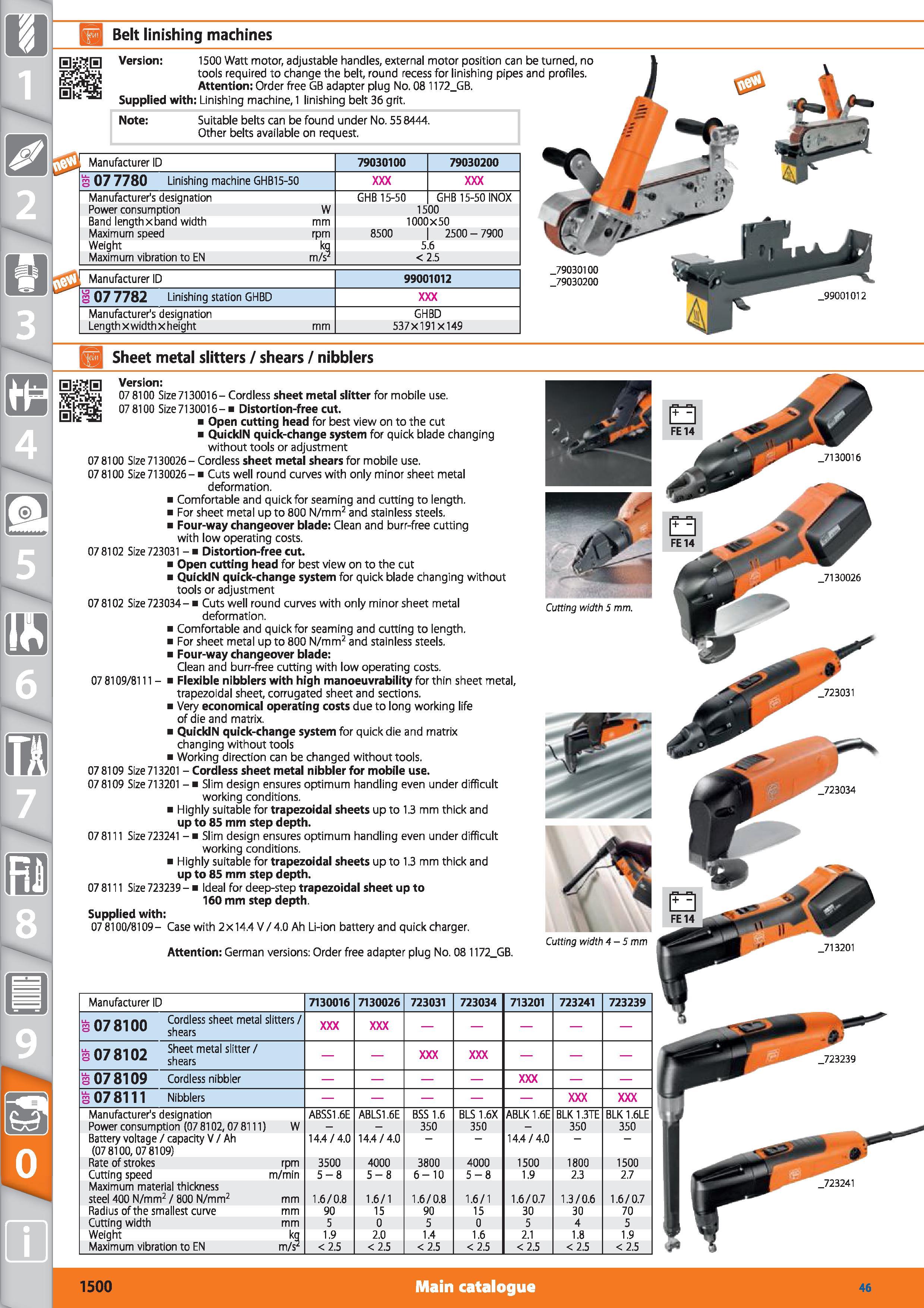 1500 H Belt linishing machines Version 1500 Watt motor, adjustable handles, external motor position can be turned, no tools required to change the bel Каталог HOFFMANN GROUP 2015 Инструмент режущий слесарный измерительный абразивный Оборудование Комплексные поставки для промышленных предприятий Стр. 1500 ENG