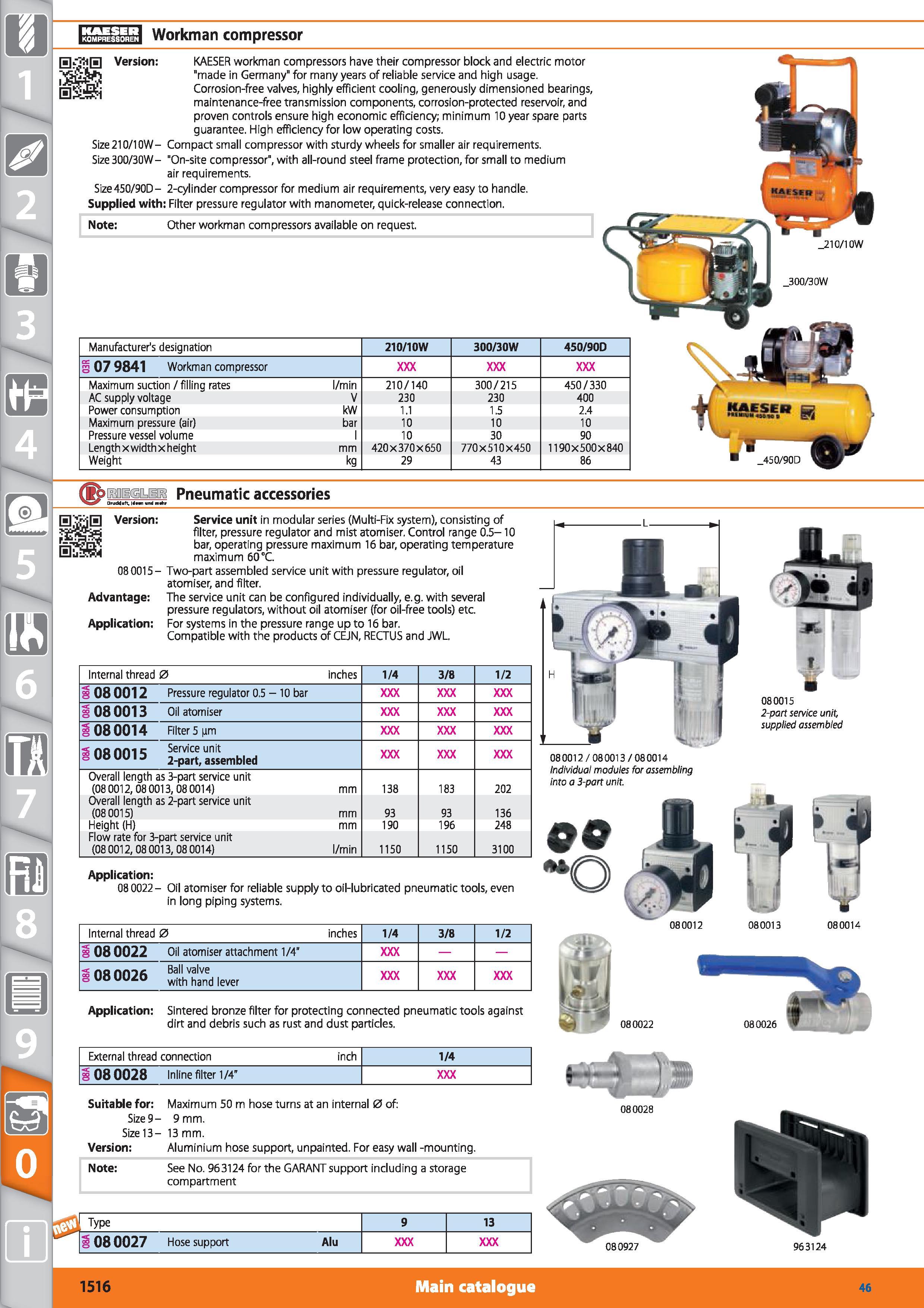 1516 1 lii 'iLld ijij 'l Workman compressor S jS Version KAESER workman compressors have their compressor block and electric motor made in Germany for Каталог HOFFMANN GROUP 2015 Инструмент режущий слесарный измерительный абразивный Оборудование Комплексные поставки для промышленных предприятий Стр. 1516 ENG