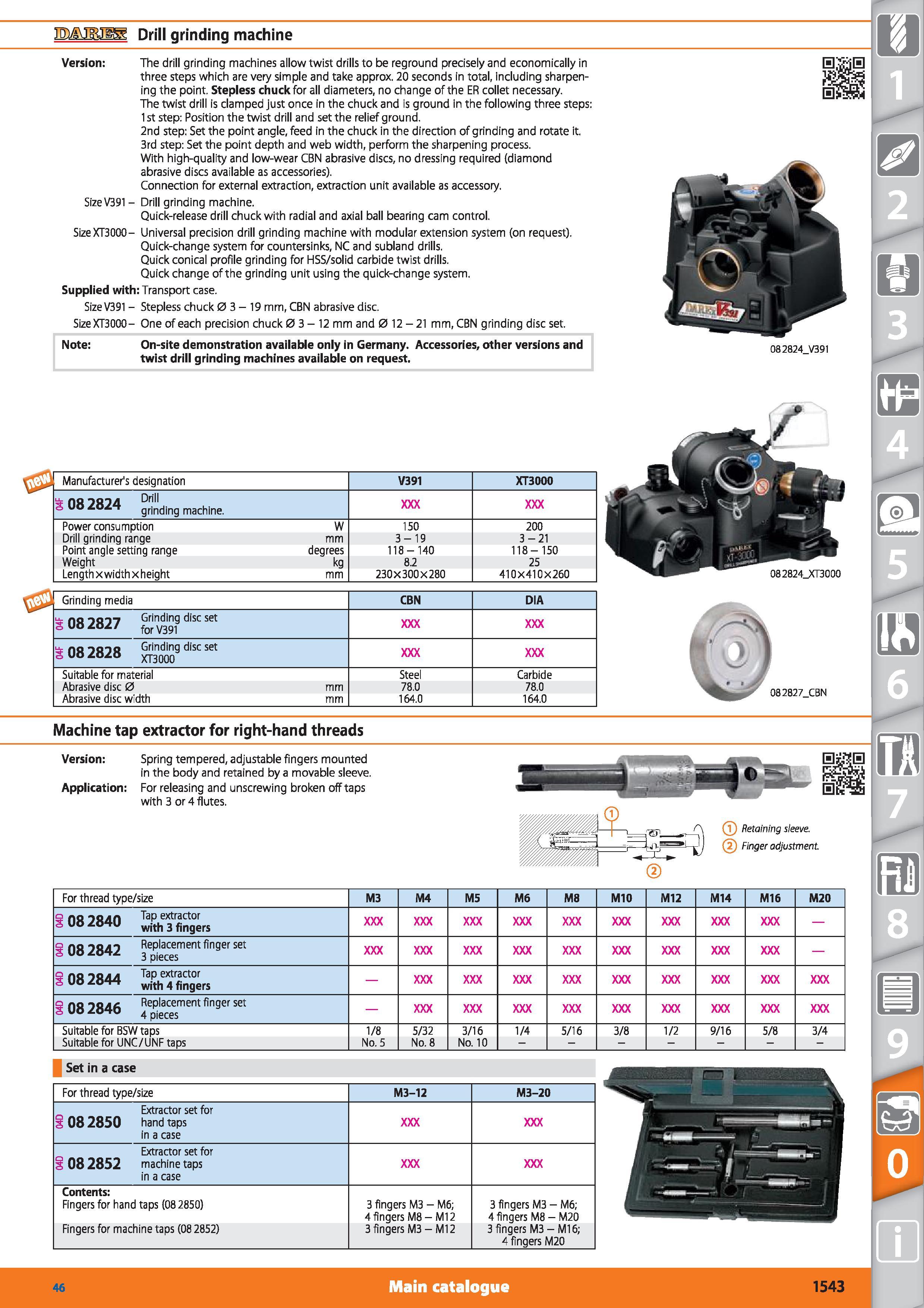 1543 ITMVJIRJI Drill grinding machine j Version The drill grinding machines allow twist drills to be reground precisely and economically in three step Каталог HOFFMANN GROUP 2015 Инструмент режущий слесарный измерительный абразивный Оборудование Комплексные поставки для промышленных предприятий Стр. 1543 ENG