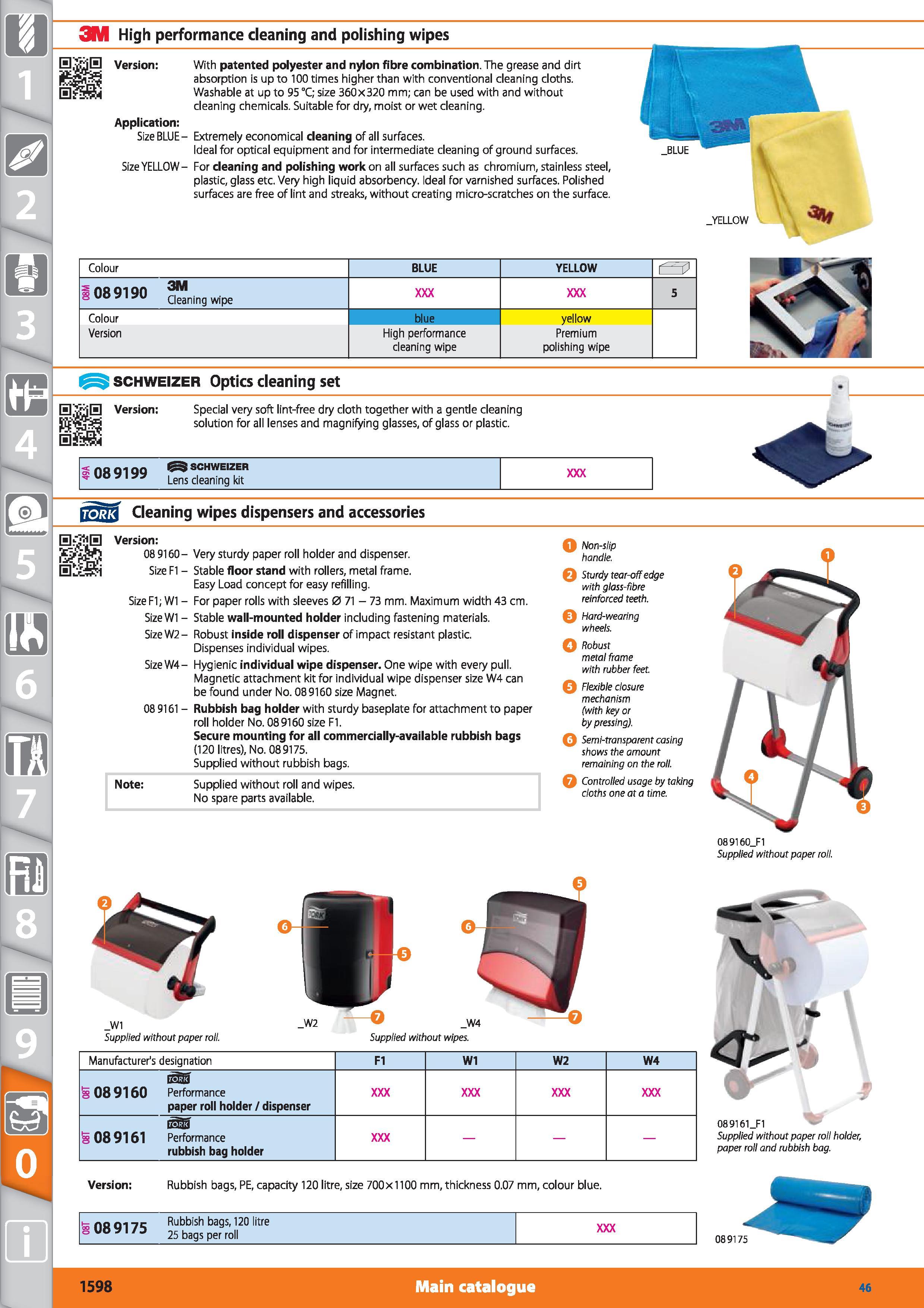 1598 1 3M High performance cleaning and polishing wipes Version With patented polyester and nylon fibre combination The grease and dirt absorption is Каталог HOFFMANN GROUP 2015 Инструмент режущий слесарный измерительный абразивный Оборудование Комплексные поставки для промышленных предприятий Стр. 1598 ENG