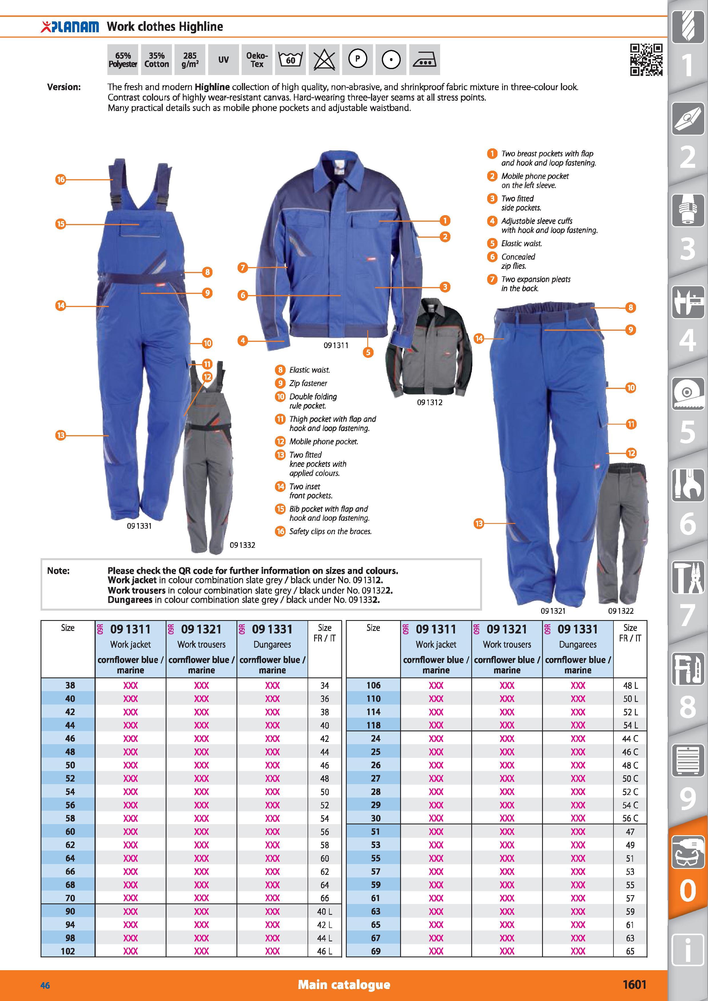 1601 Version The fresh and modern Highline collection of high quality, non-abrasive, and shrinkproof fabric mixture in three-colour look Contrast colo Каталог HOFFMANN GROUP 2015 Инструмент режущий слесарный измерительный абразивный Оборудование Комплексные поставки для промышленных предприятий Стр. 1601 ENG