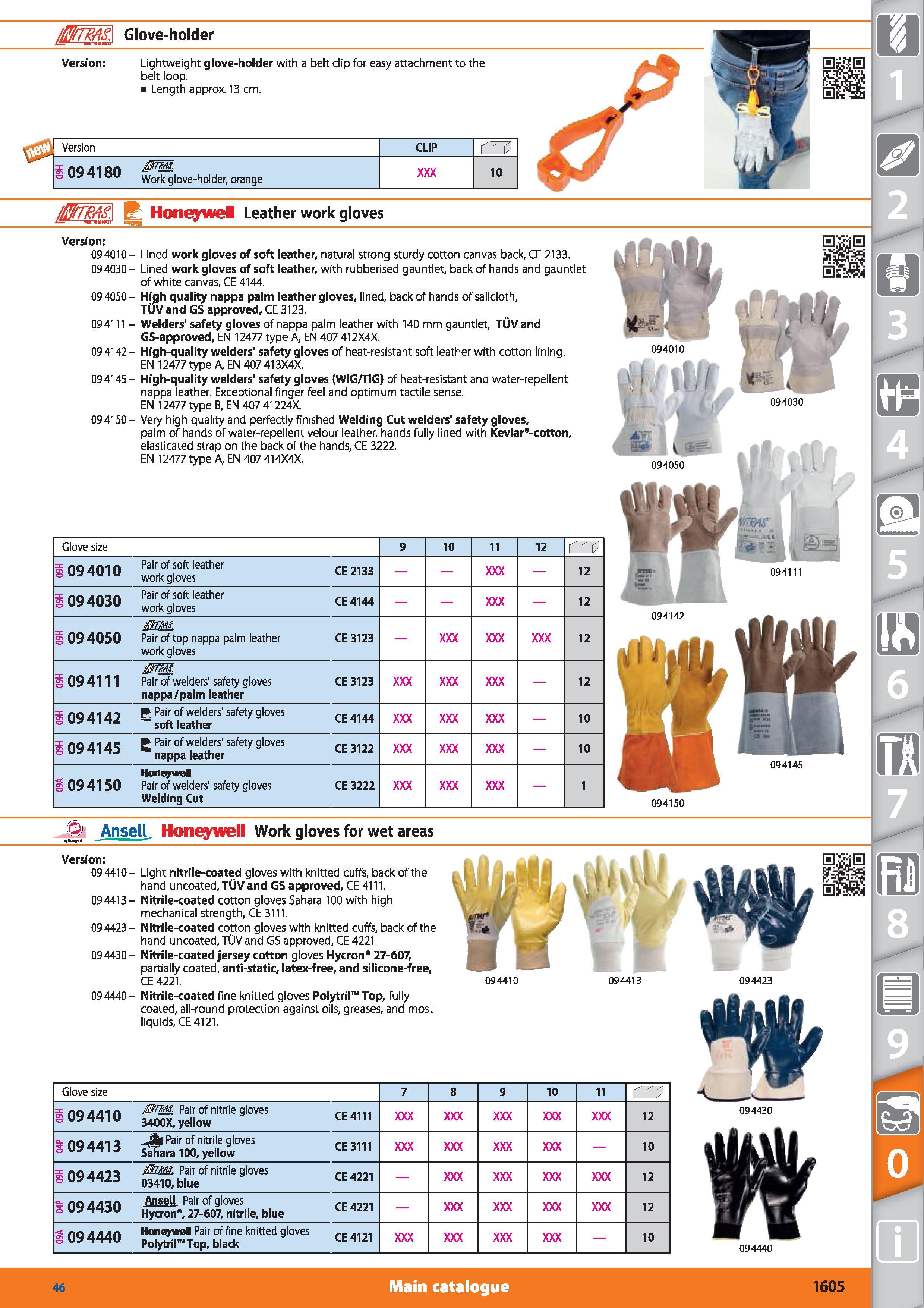 1605 Glove-holder Version Lightweight glove-holder with a belt clip for easy attachment to the belt loop Length approx 13 cm Version CLIP 09 4180 Work Каталог HOFFMANN GROUP 2015 Инструмент режущий слесарный измерительный абразивный Оборудование Комплексные поставки для промышленных предприятий Стр. 1605 ENG