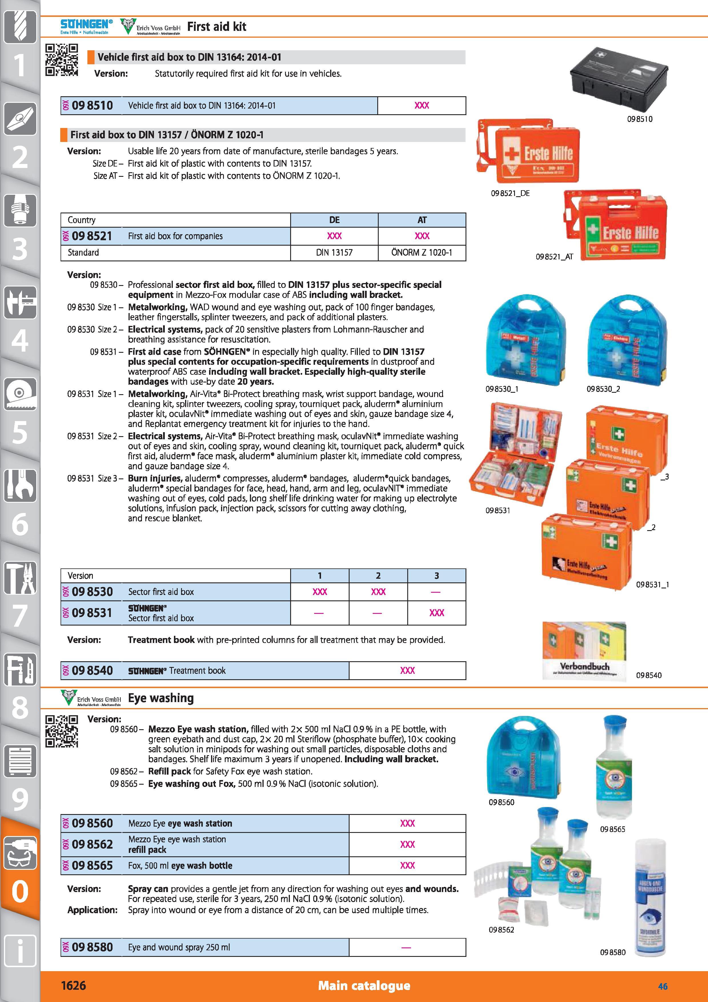 1626 SUHNGEN W VoisG„bH First aid kit Erate Hfife Notfallmedbln fabdcwiriKriitlt MKieiHttlrtn Vehicle first aid box to DIN 13164:2014-01 Hf'SM Version Каталог HOFFMANN GROUP 2015 Инструмент режущий слесарный измерительный абразивный Оборудование Комплексные поставки для промышленных предприятий Стр. 1626 ENG