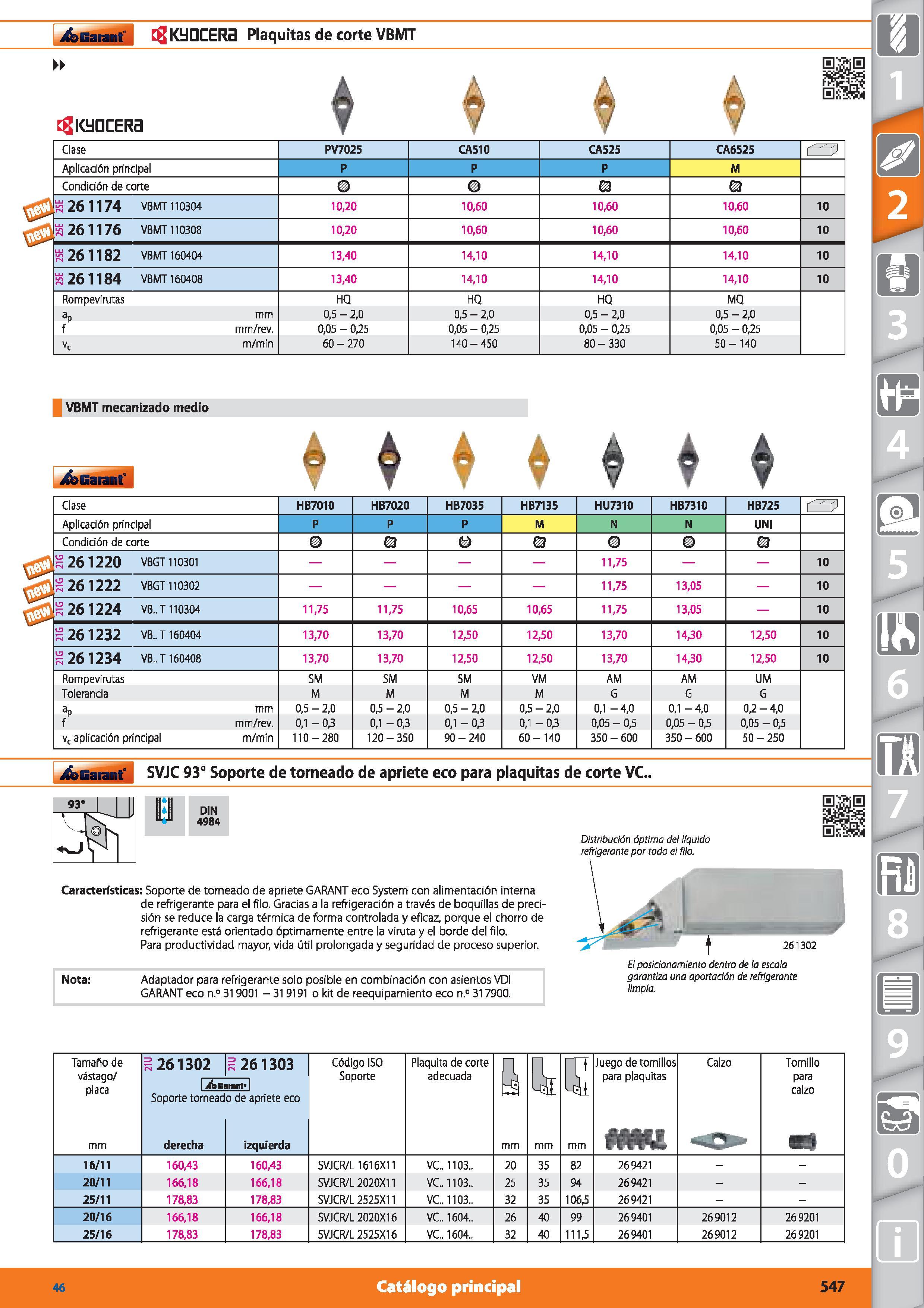 547 jSonannf , É KyCICERS Plaquitas de corte VBMT VBMT mecanizado medio Garant Clase HB7010 HB7020 HB7035 HB7135 HU7310 HB7310 HB725 Aplicación princ Каталог HOFFMANN GROUP 2015 Инструмент режущий слесарный измерительный абразивный Оборудование Комплексные поставки для промышленных предприятий Стр. 547 SPA