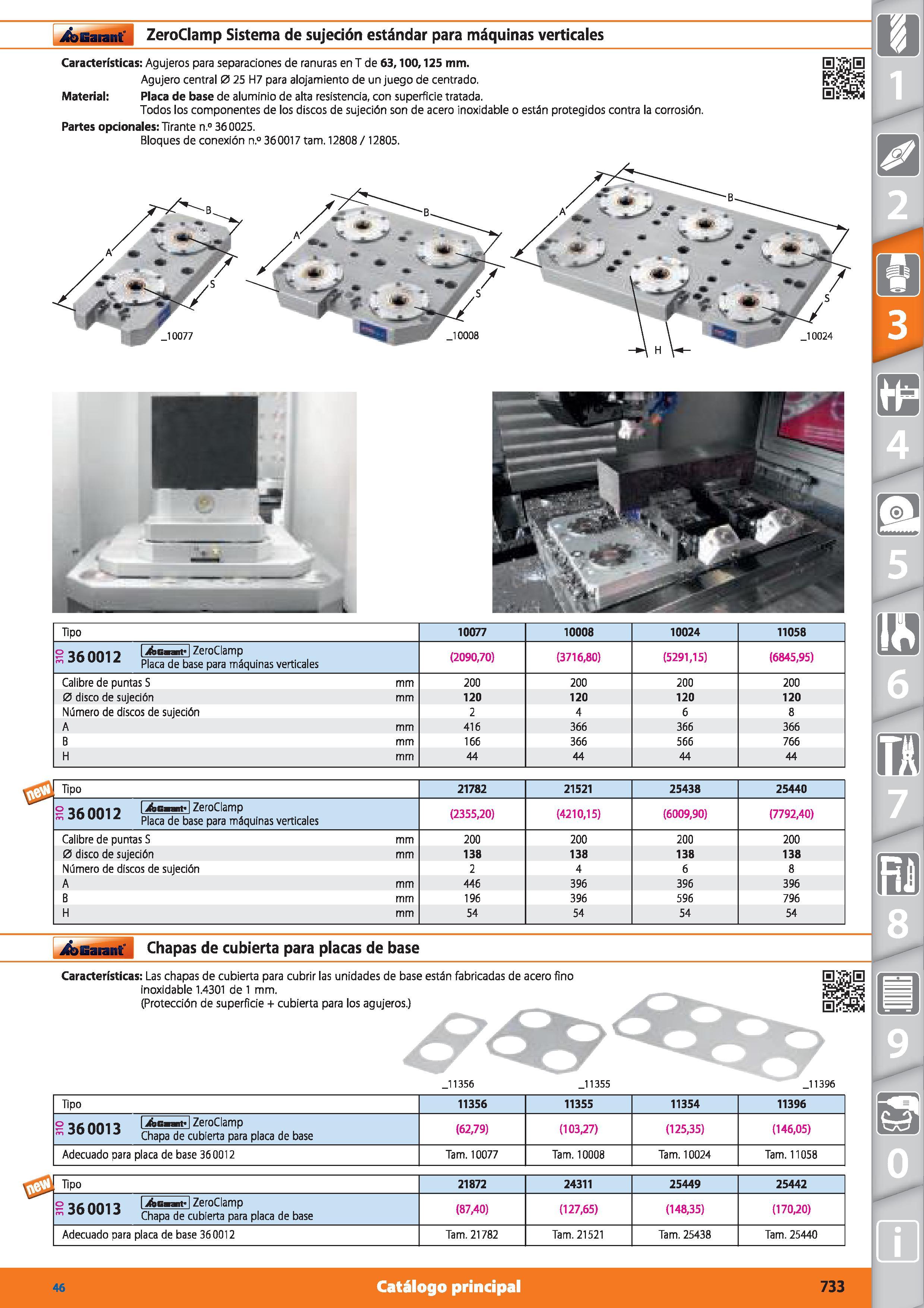 733 Garant ¡ ZeroClamp Sistema de sujeción estándar para máquinas verticales 10077 10008 10024 11058 > a/: /ífil O Iifesiart I ZeroClamp , JO UU I Z Каталог HOFFMANN GROUP 2015 Инструмент режущий слесарный измерительный абразивный Оборудование Комплексные поставки для промышленных предприятий Стр. 733 SPA