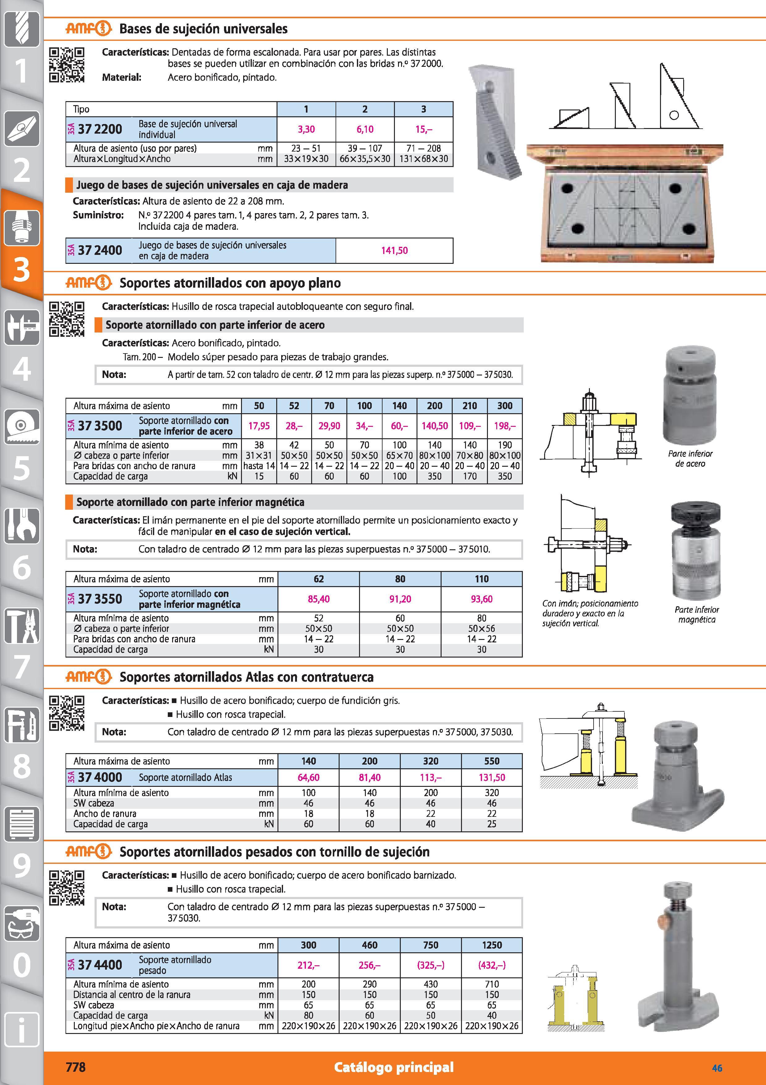 778 AfTIPd) Bases de sujeción universales H'vflB Características: Dentadas de forma escalonada Para usar por pares Las distintas jfiSirfS bases se pu Каталог HOFFMANN GROUP 2015 Инструмент режущий слесарный измерительный абразивный Оборудование Комплексные поставки для промышленных предприятий Стр. 778 SPA