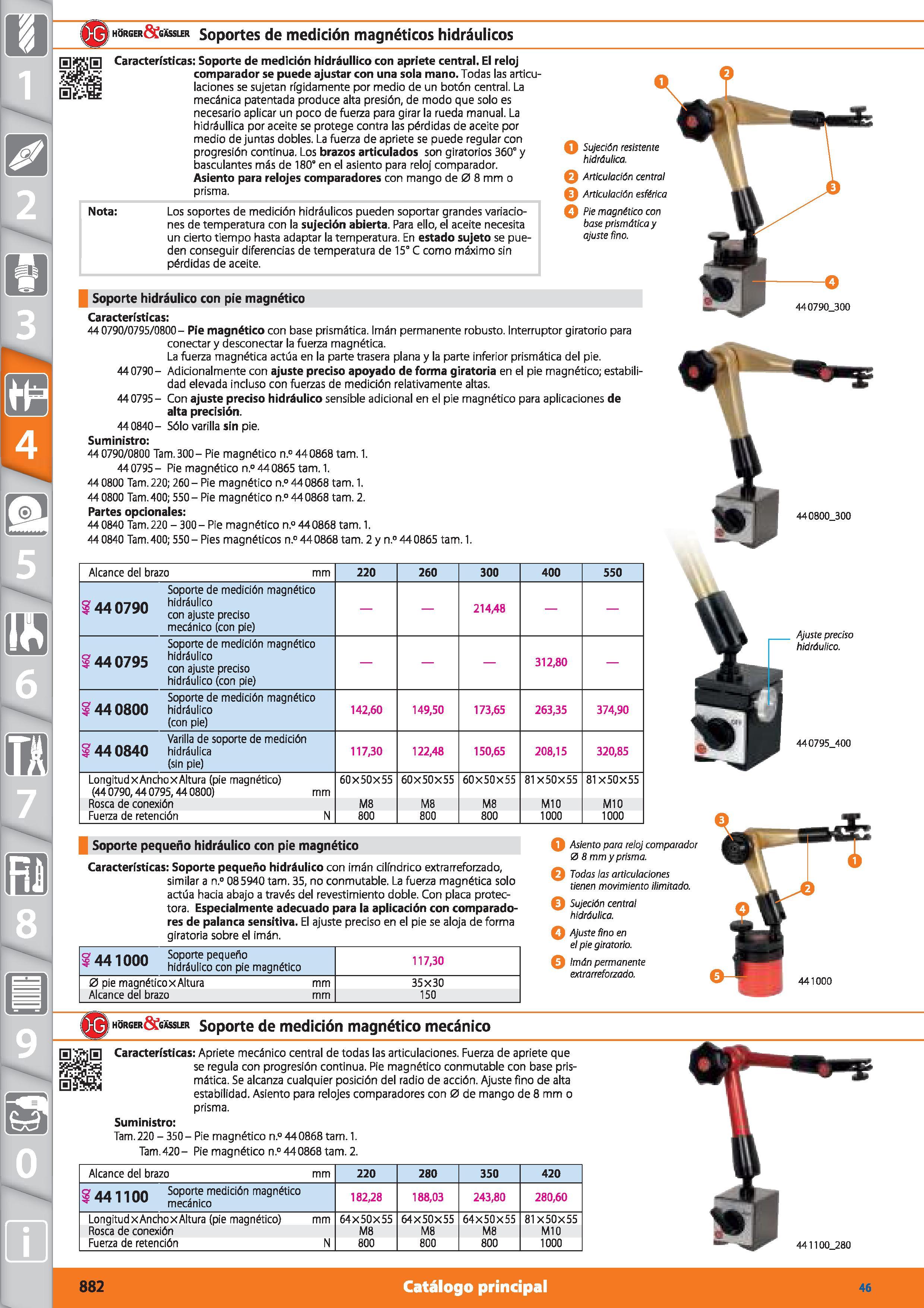 882 m 1 horger&gasslír Soportes de medición magnéticos hidráulicos Características: Soporte de medición hidráullico con apriete central El reloj comp Каталог HOFFMANN GROUP 2015 Инструмент режущий слесарный измерительный абразивный Оборудование Комплексные поставки для промышленных предприятий Стр. 882 SPA