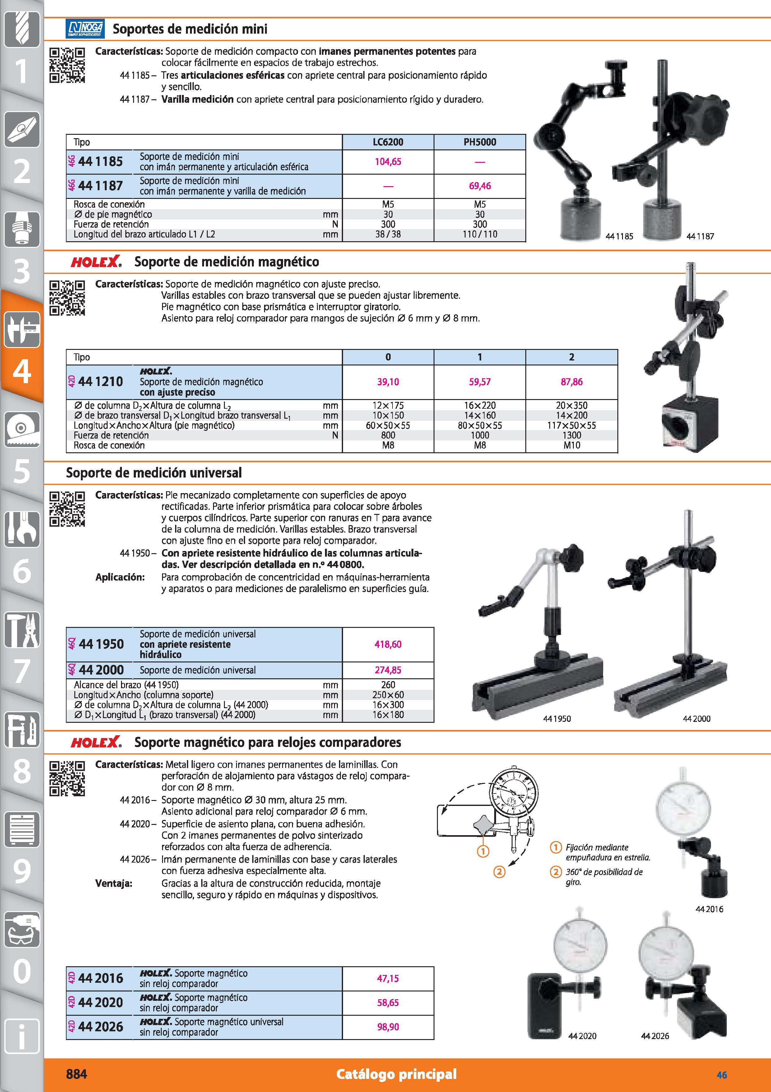 884 RInoga mmrsomanaüTD Soportes de medición mini ¡0 Características: Soporte de medición compacto con imanes permanentes potentes para colocar fácil Каталог HOFFMANN GROUP 2015 Инструмент режущий слесарный измерительный абразивный Оборудование Комплексные поставки для промышленных предприятий Стр. 884 SPA