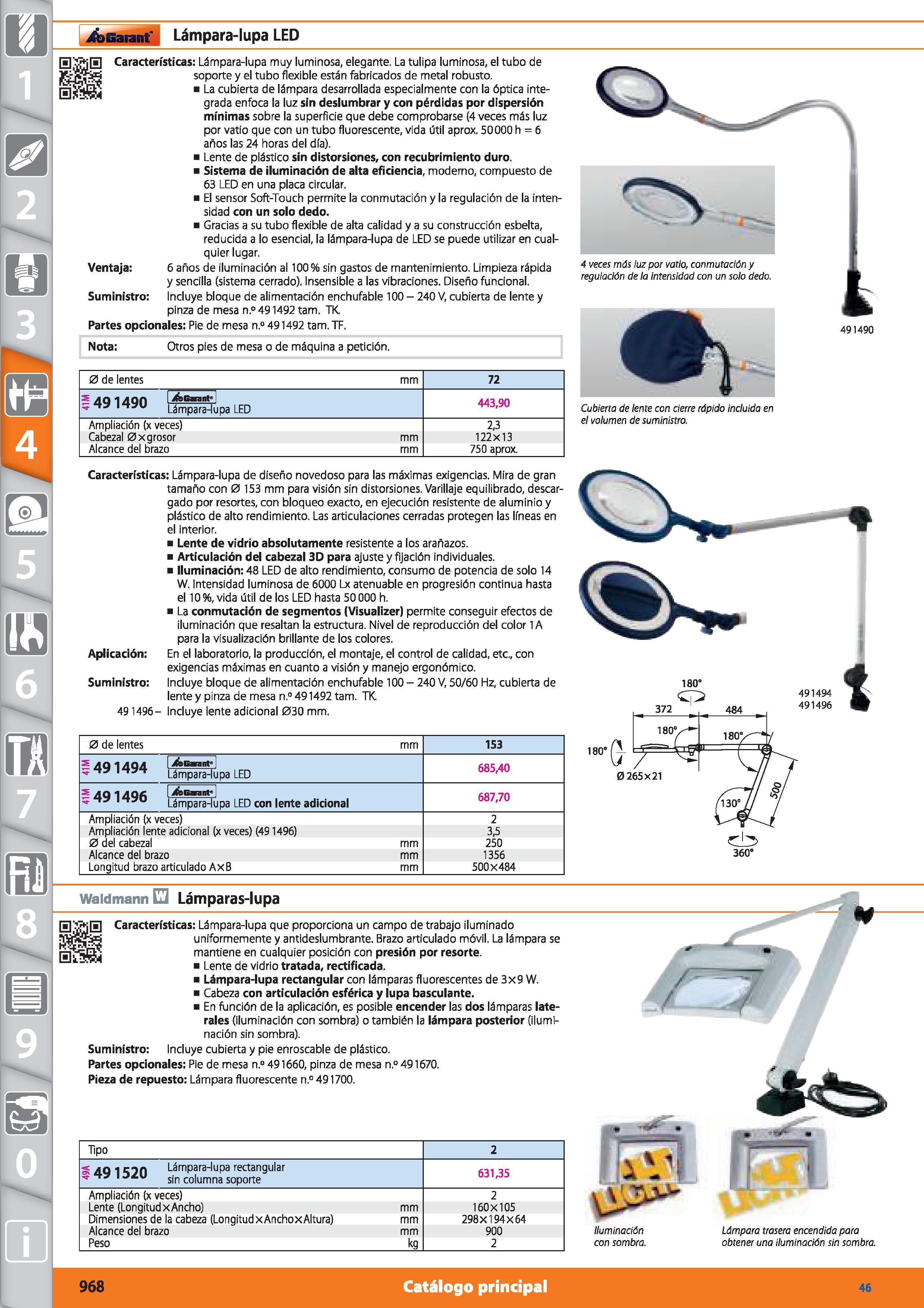 968 m 1 iCbBarant' Lámpara-lupa LED 0 Características: Lámpara-lupa muy luminosa, elegante La tulipa luminosa, el tubo de soporte y el tubo flexible Каталог HOFFMANN GROUP 2015 Инструмент режущий слесарный измерительный абразивный Оборудование Комплексные поставки для промышленных предприятий Стр. 968 SPA