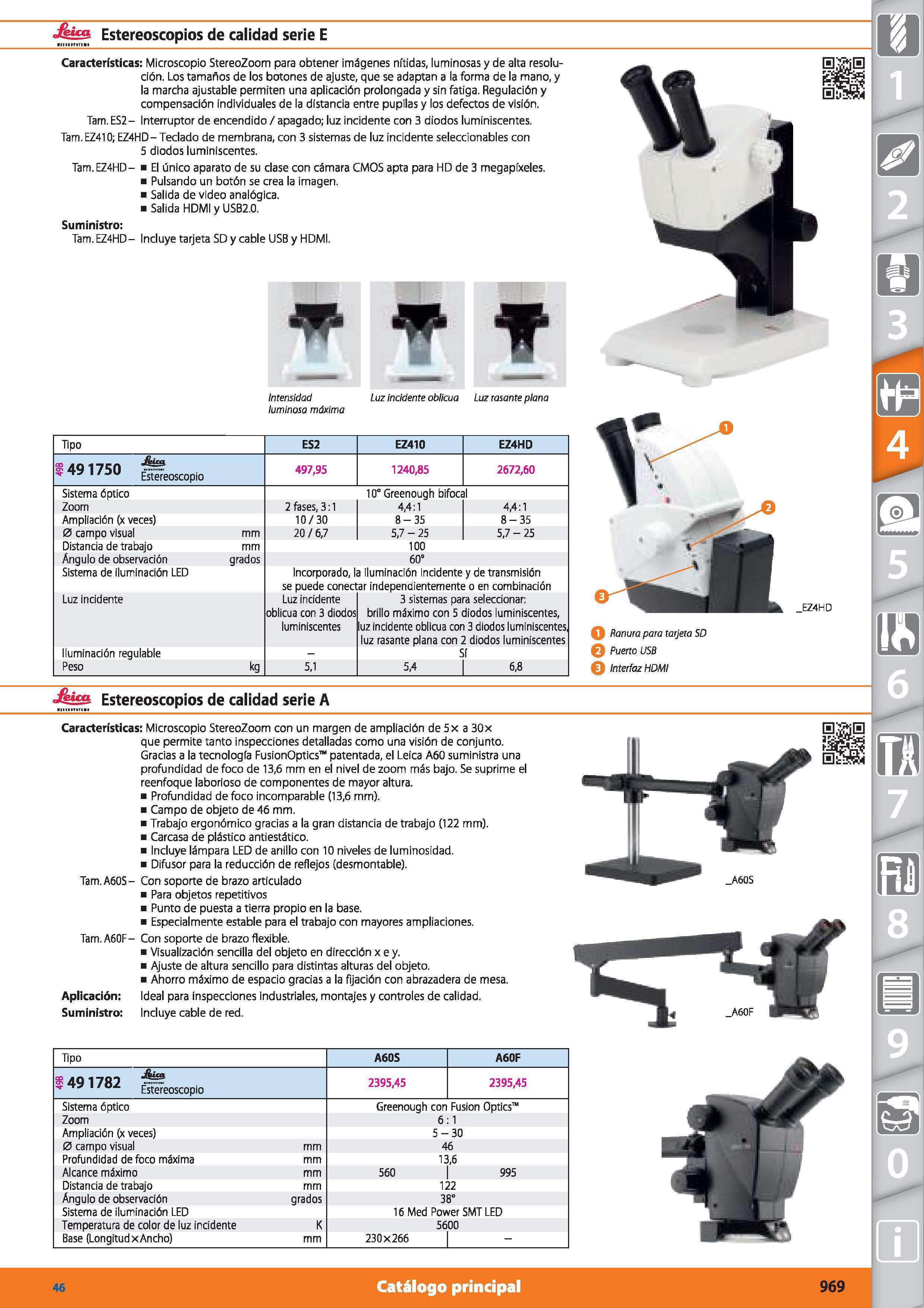 969 é S Estereoscopios de calidad serie E Características: Microscopio StereoZoom para obtener imágenes nítidas, luminosas y de alta resolución Los t Каталог HOFFMANN GROUP 2015 Инструмент режущий слесарный измерительный абразивный Оборудование Комплексные поставки для промышленных предприятий Стр. 969 SPA