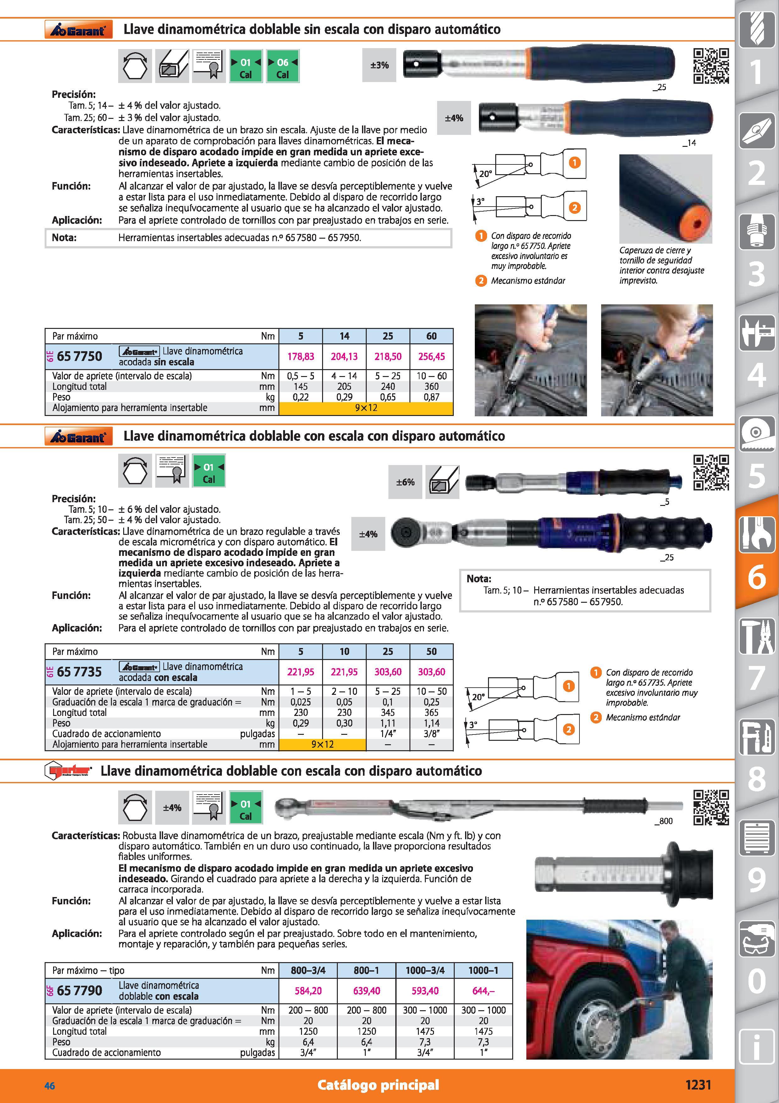 1231 ifenarant Llave dinamométrica doblable sin escala con disparo automático 0 n n 06 ¡ vr Cal Cal Precisión: Tam 5; 14-Tam 25; 60-Características: F Каталог HOFFMANN GROUP 2015 Инструмент режущий слесарный измерительный абразивный Оборудование Комплексные поставки для промышленных предприятий Стр. 1231 SPA