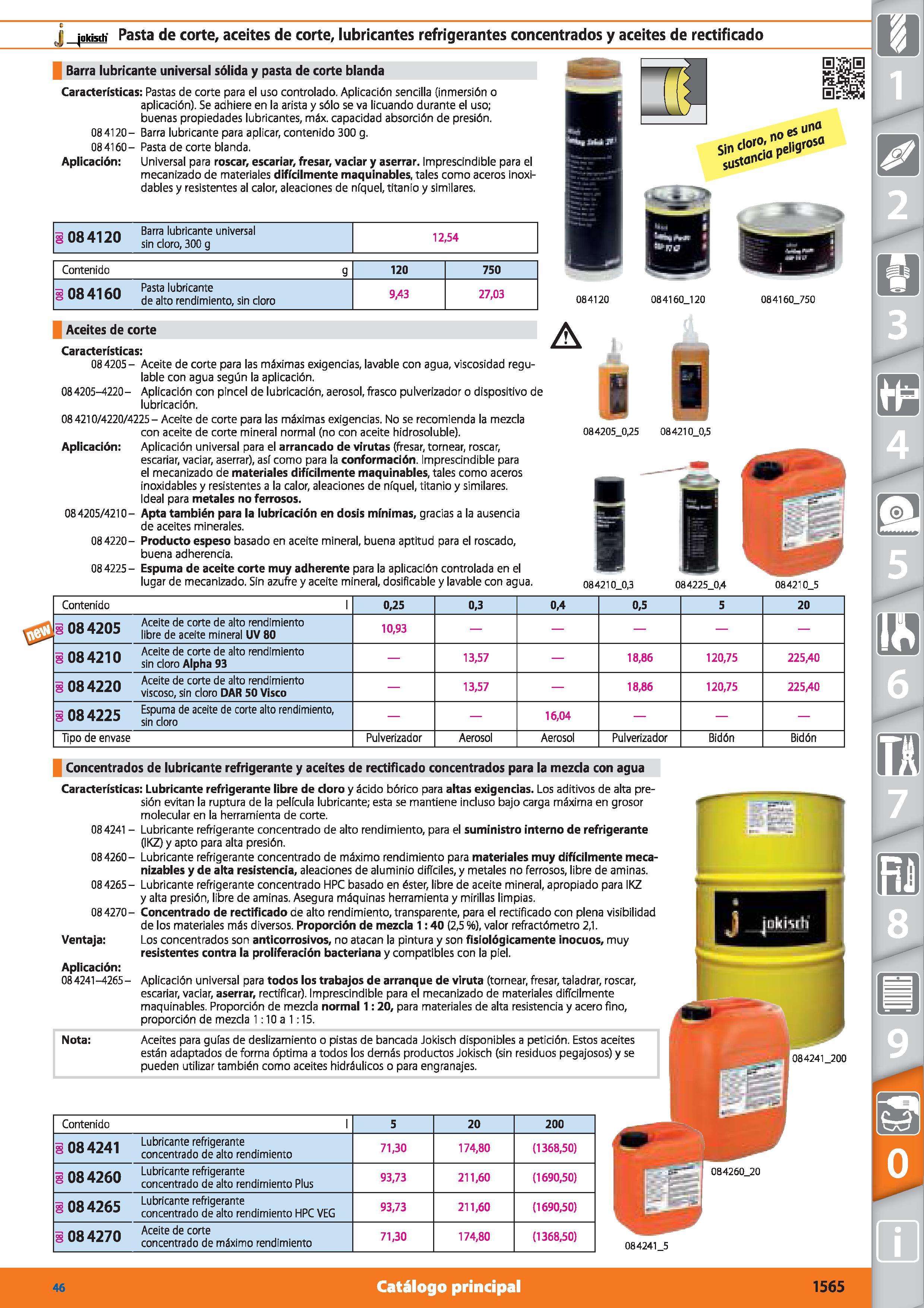 1565 i' jnifwrh Pasta de corte, aceites de corte, lubricantes refrigerantes concentrados y aceites de rectificado Barra lubricante universal sólida y Каталог HOFFMANN GROUP 2015 Инструмент режущий слесарный измерительный абразивный Оборудование Комплексные поставки для промышленных предприятий Стр. 1565 SPA