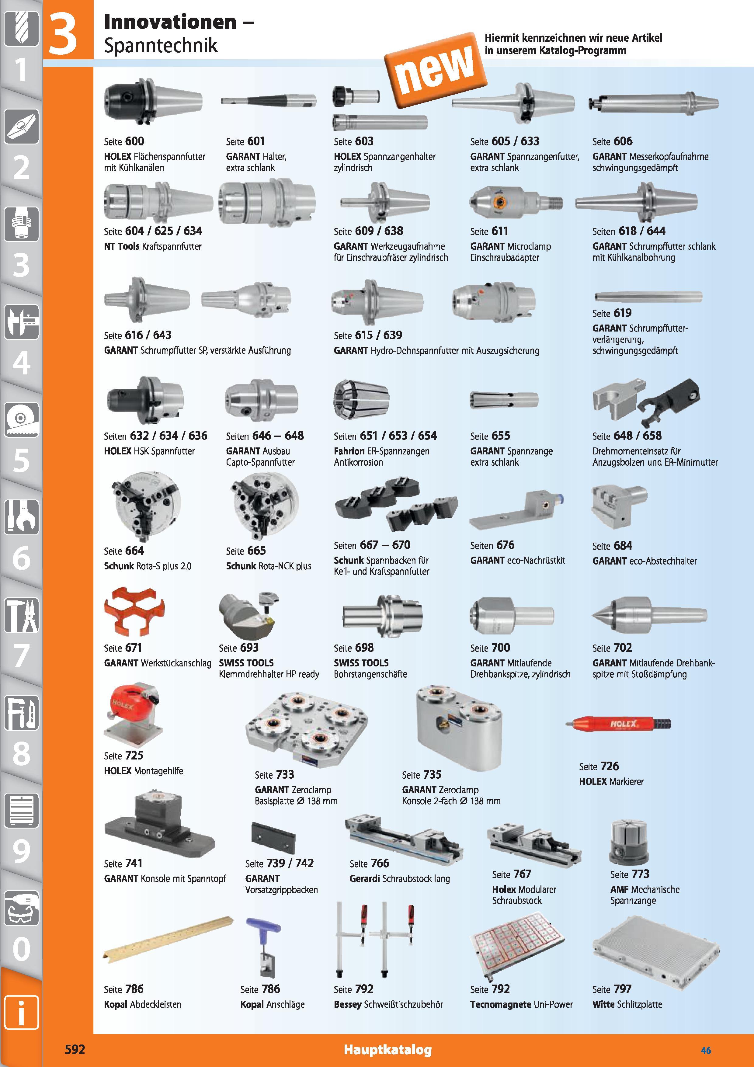 592 3 1 ✓ 2 l W 3 Innovationen - Spanntechnik Seite 600 HOLEX Flächenspannfutter mit Kühlkanälen Seite 601 GARANT Halter, extra schlank Seite 60 Каталог HOFFMANN GROUP 2015 Инструмент режущий слесарный измерительный абразивный Оборудование Комплексные поставки для промышленных предприятий DEU Стр. 592