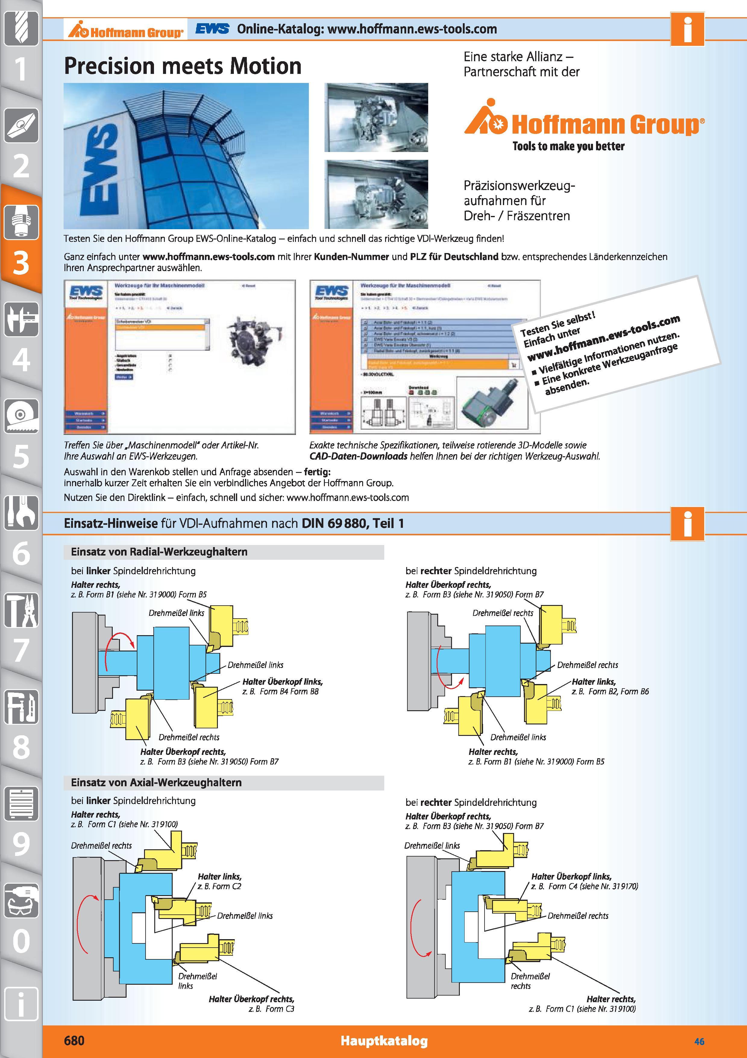 680 itb Hoffmann Group EWS Online-Katalog www hoffmann ews-tools com E fl Precision meets Motion Eine starke Allianz -Partnerschaft mit der Jk> Каталог HOFFMANN GROUP 2015 Инструмент режущий слесарный измерительный абразивный Оборудование Комплексные поставки для промышленных предприятий DEU Стр. 680