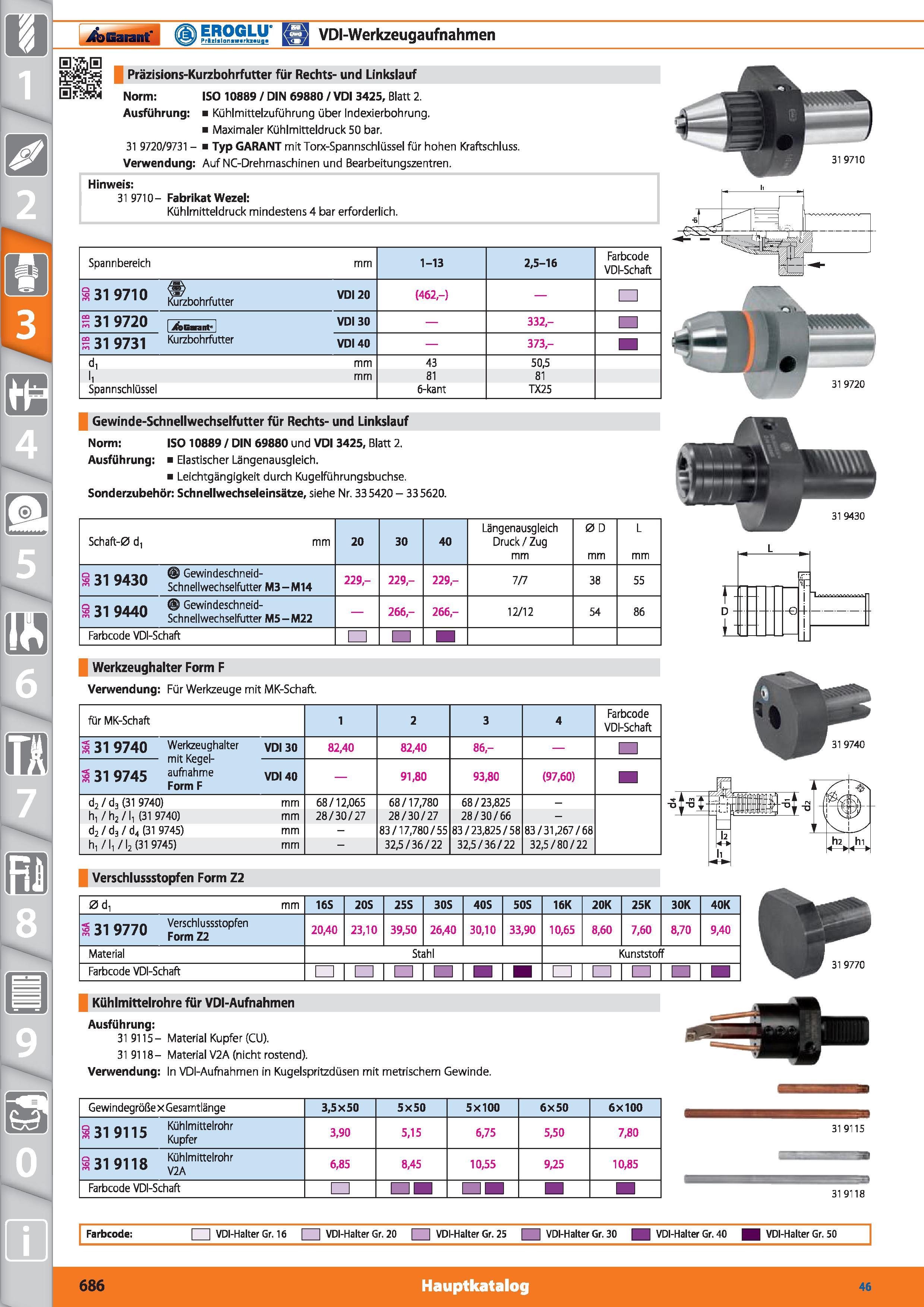 686 jfoGarant SBfiSUf O VDI-Werkzeugaufnahmen EjSS sH&i Präzisions-Kurzbohrfutter für Rechts- und Linkslauf Norm ISO 10889 / DIN 69880 / VDI 342 Каталог HOFFMANN GROUP 2015 Инструмент режущий слесарный измерительный абразивный Оборудование Комплексные поставки для промышленных предприятий DEU Стр. 686