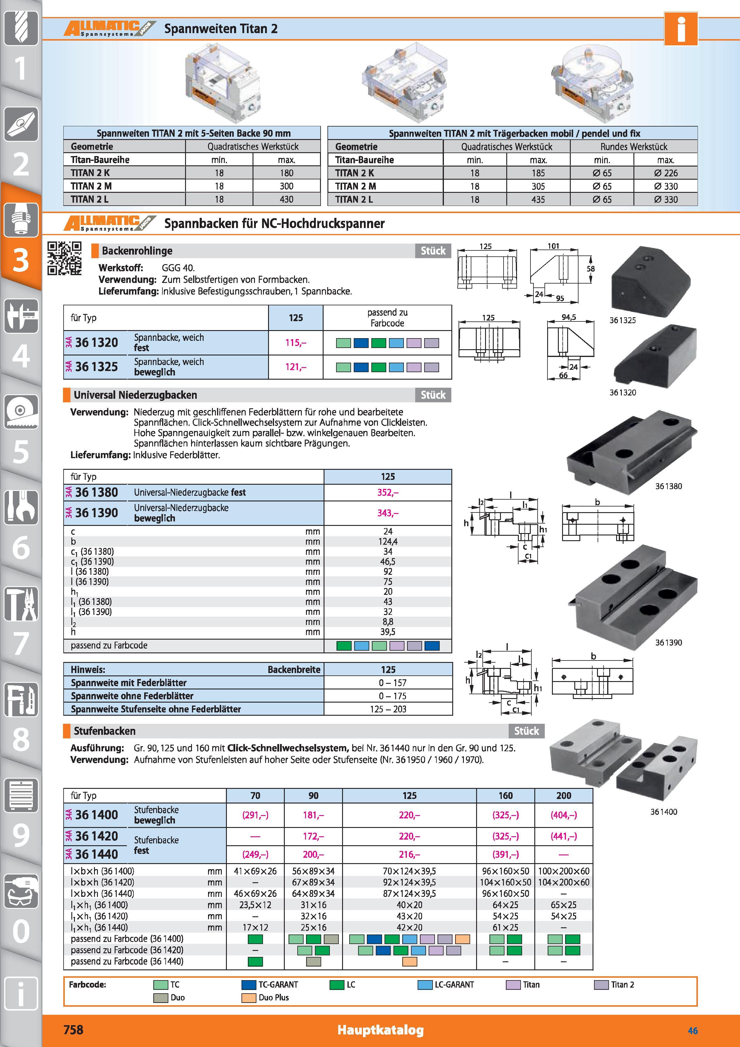 758 Sp Spannweiten Titan 2 Spannweiten TITAN 2 mit 5-Seiten Backe 90 mm Geometrie Quadratisches Werkstück Titan-Baureihe min max TITAN 2 K 18 18 Каталог HOFFMANN GROUP 2015 Инструмент режущий слесарный измерительный абразивный Оборудование Комплексные поставки для промышленных предприятий DEU Стр. 758