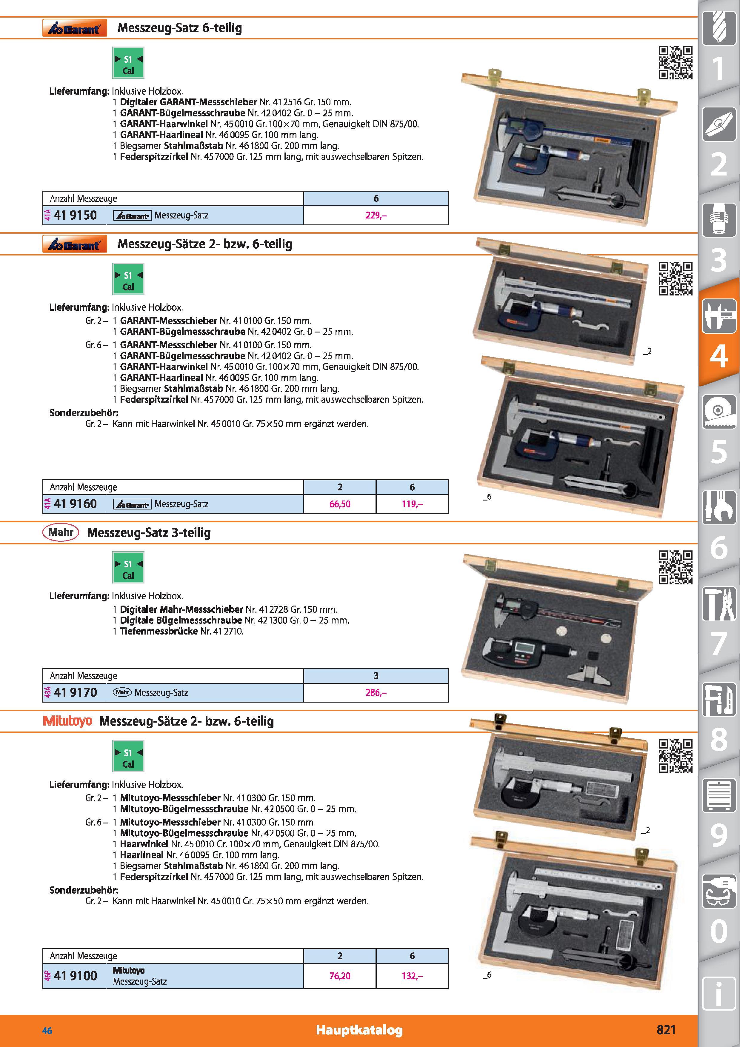 821 Garant Messzeug-Satz 6-teilig H < Cal Lieferumfang Inklusive Holzbox 1 Digitaler GARANT-Messschieber Nr 412516 Gr 150 mm 1 GARANT-Bügelmesss Каталог HOFFMANN GROUP 2015 Инструмент режущий слесарный измерительный абразивный Оборудование Комплексные поставки для промышленных предприятий DEU Стр. 821