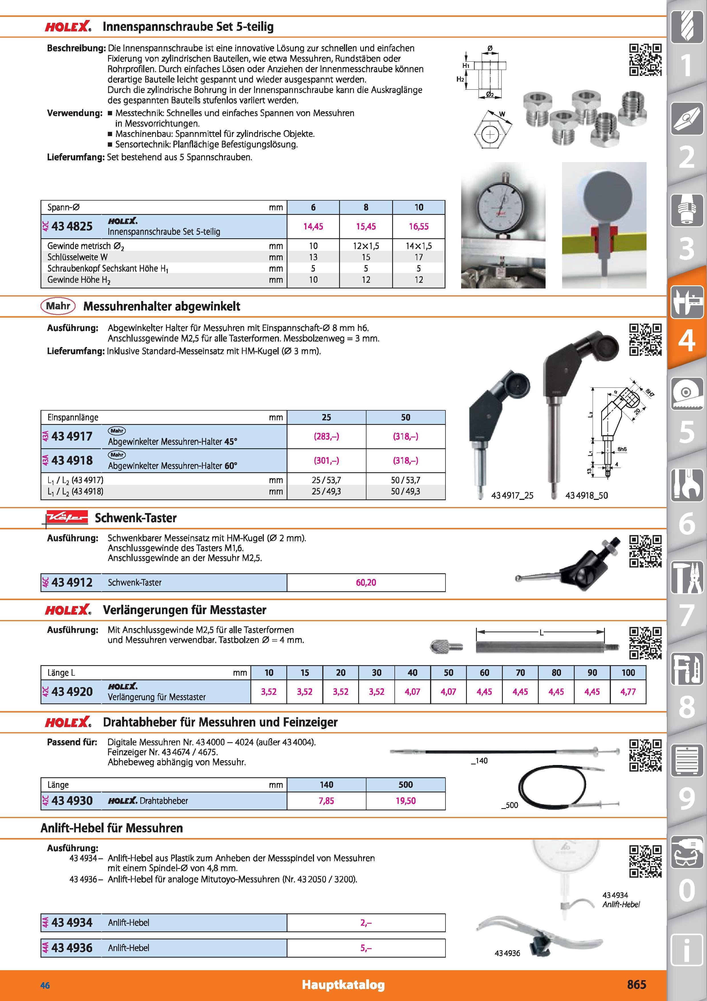 865 HOLEX Innenspannschraube Set 5-teilig Beschreibung Die Innenspannschraube ist eine innovative Lösung zur schnellen und einfachen Fixierung v Каталог HOFFMANN GROUP 2015 Инструмент режущий слесарный измерительный абразивный Оборудование Комплексные поставки для промышленных предприятий DEU Стр. 865