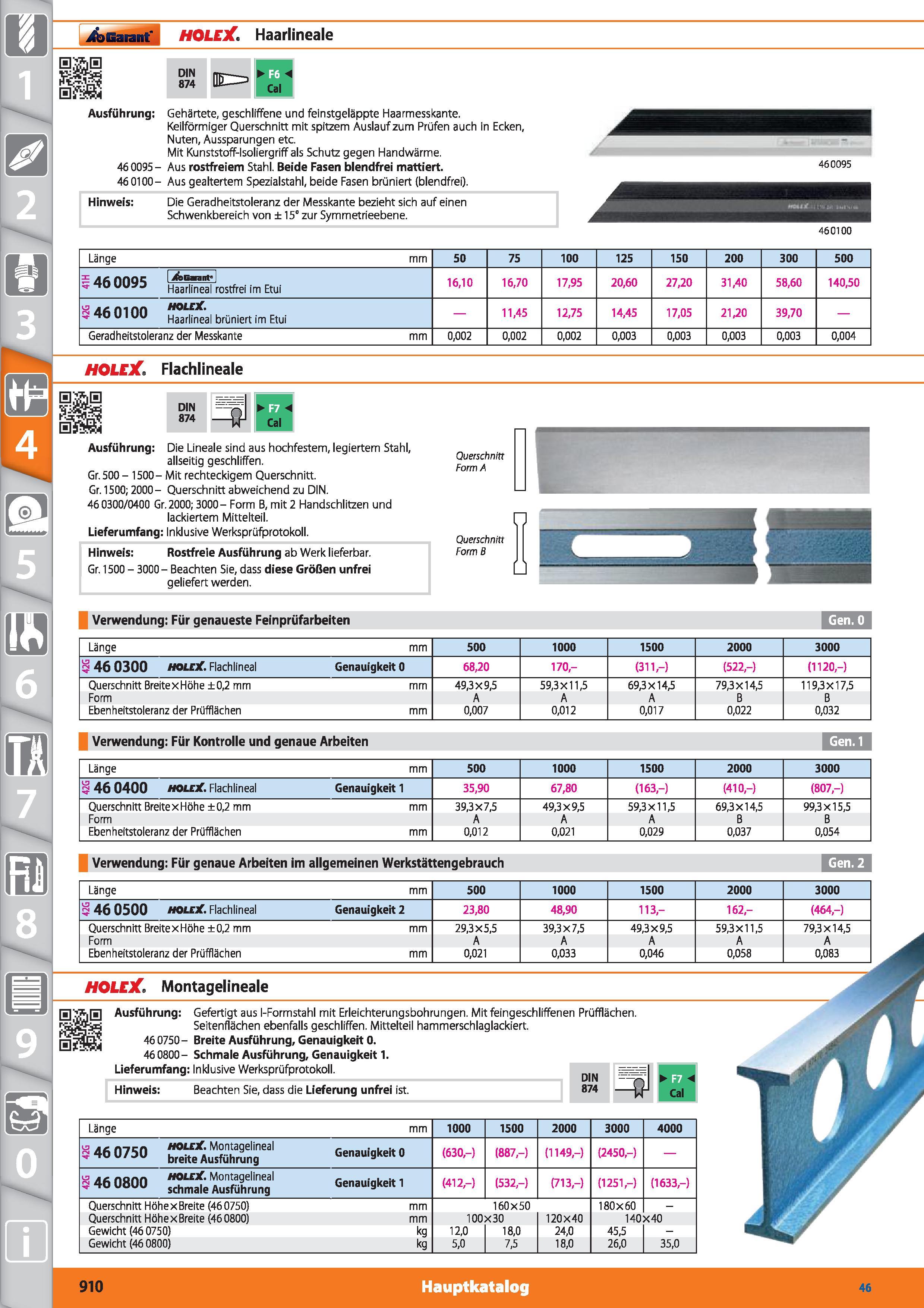 910 m 1 /bGarant HOLEX Haarlineale 0 p m DIN F6 874 LJJJ J Cal Ausführung Gehärtete, geschliffene und feinstgeläppte Haarmesskante Keilförmiger Каталог HOFFMANN GROUP 2015 Инструмент режущий слесарный измерительный абразивный Оборудование Комплексные поставки для промышленных предприятий DEU Стр. 910