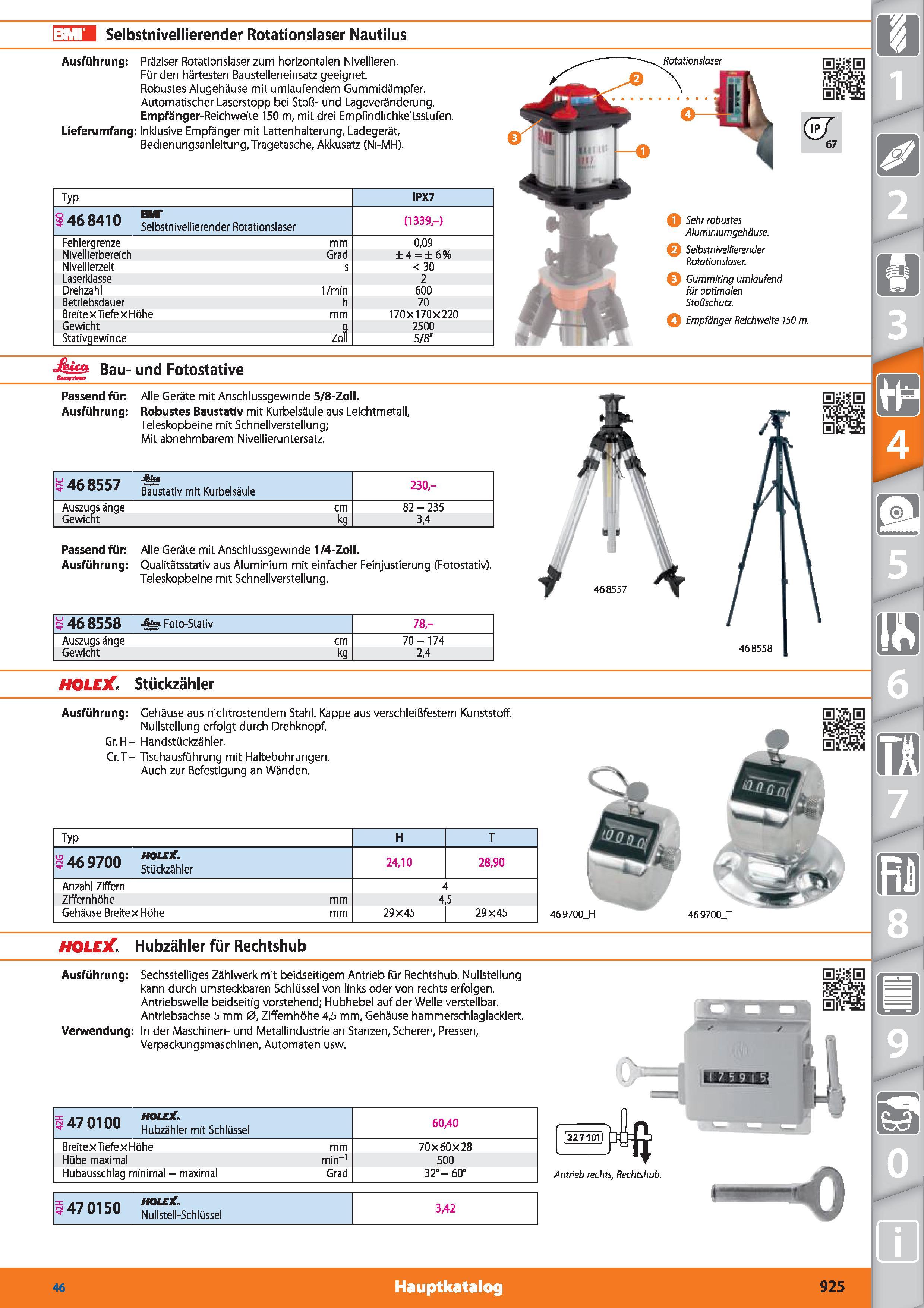925 Selbstnivellierender Rotationslaser Nautilus Ausführung Präziser Rotationslaser zum horizontalen Nivellieren Für den härtesten Baustellenein Каталог HOFFMANN GROUP 2015 Инструмент режущий слесарный измерительный абразивный Оборудование Комплексные поставки для промышленных предприятий DEU Стр. 925