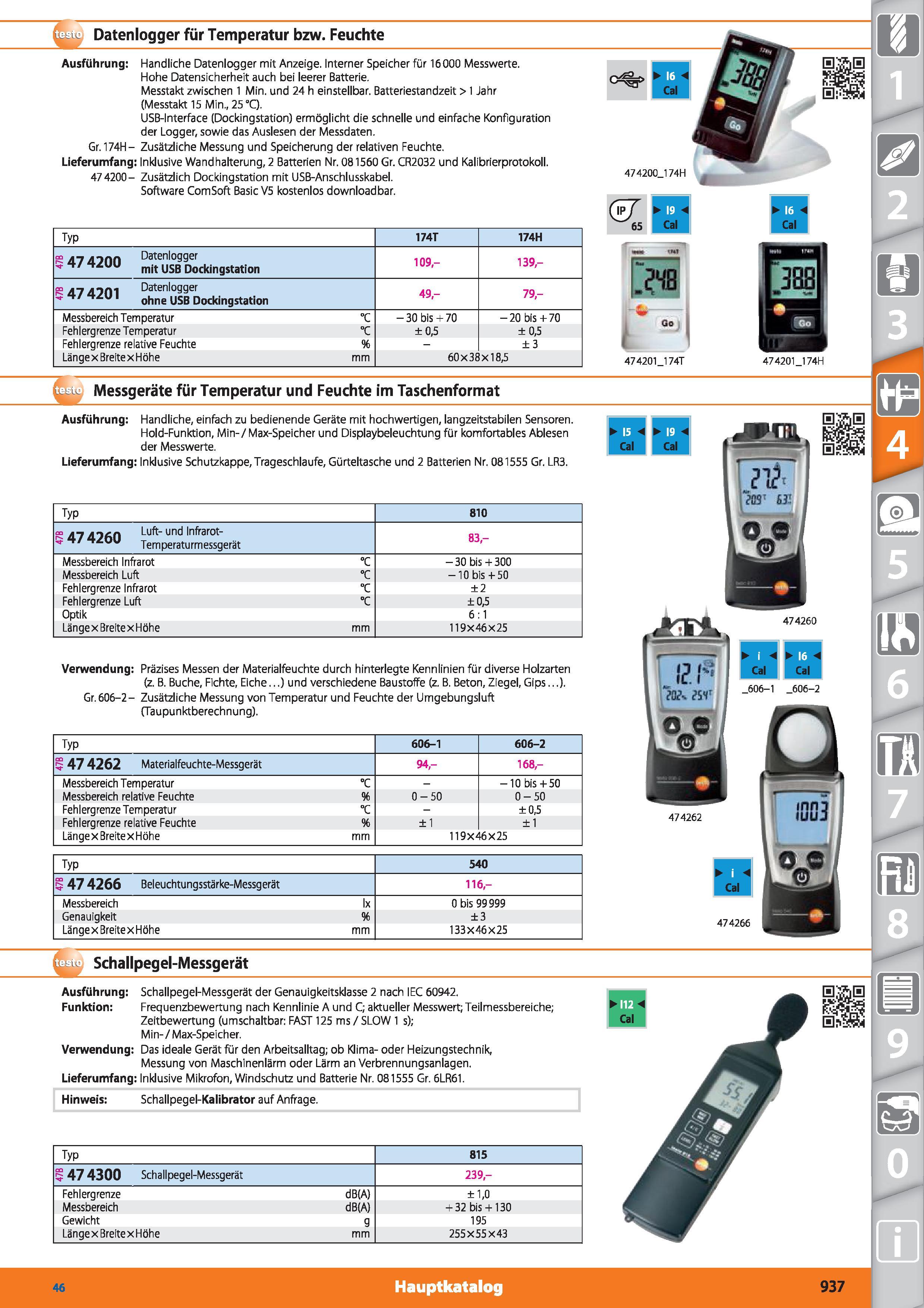 937 Datenlogger für Temperatur bzw Feuchte Ausführung Handliche Datenlogger mit Anzeige Interner Speicher für 16000 Messwerte Hohe Datensicherhe Каталог HOFFMANN GROUP 2015 Инструмент режущий слесарный измерительный абразивный Оборудование Комплексные поставки для промышленных предприятий DEU Стр. 937