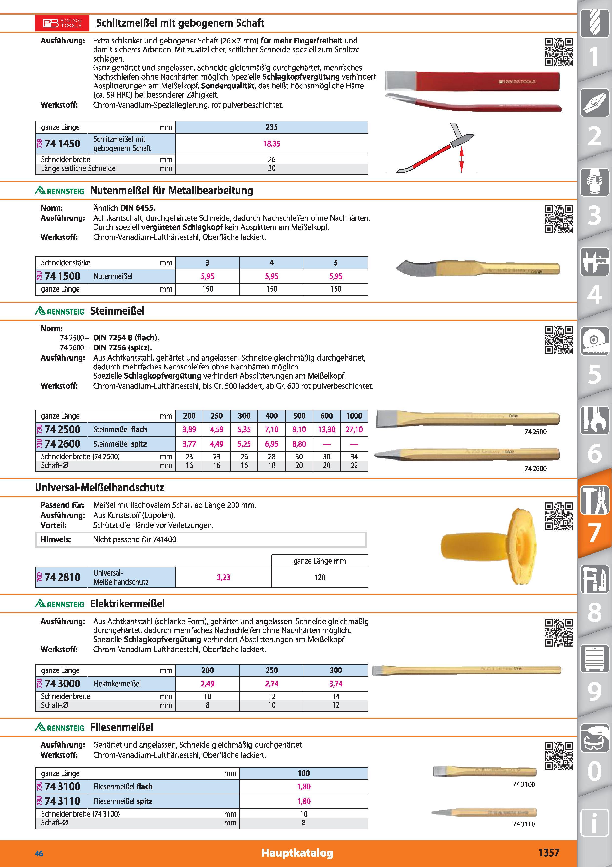 1357 150 SWI‘ IftJTOO Schlitzmeißel mit gebogenem Schaft Ausführung Extra schlanker und gebogener Schaft (26x7 mm) für mehr Fingerfreiheit und da Каталог HOFFMANN GROUP 2015 Инструмент режущий слесарный измерительный абразивный Оборудование Комплексные поставки для промышленных предприятий DEU Стр. 1357