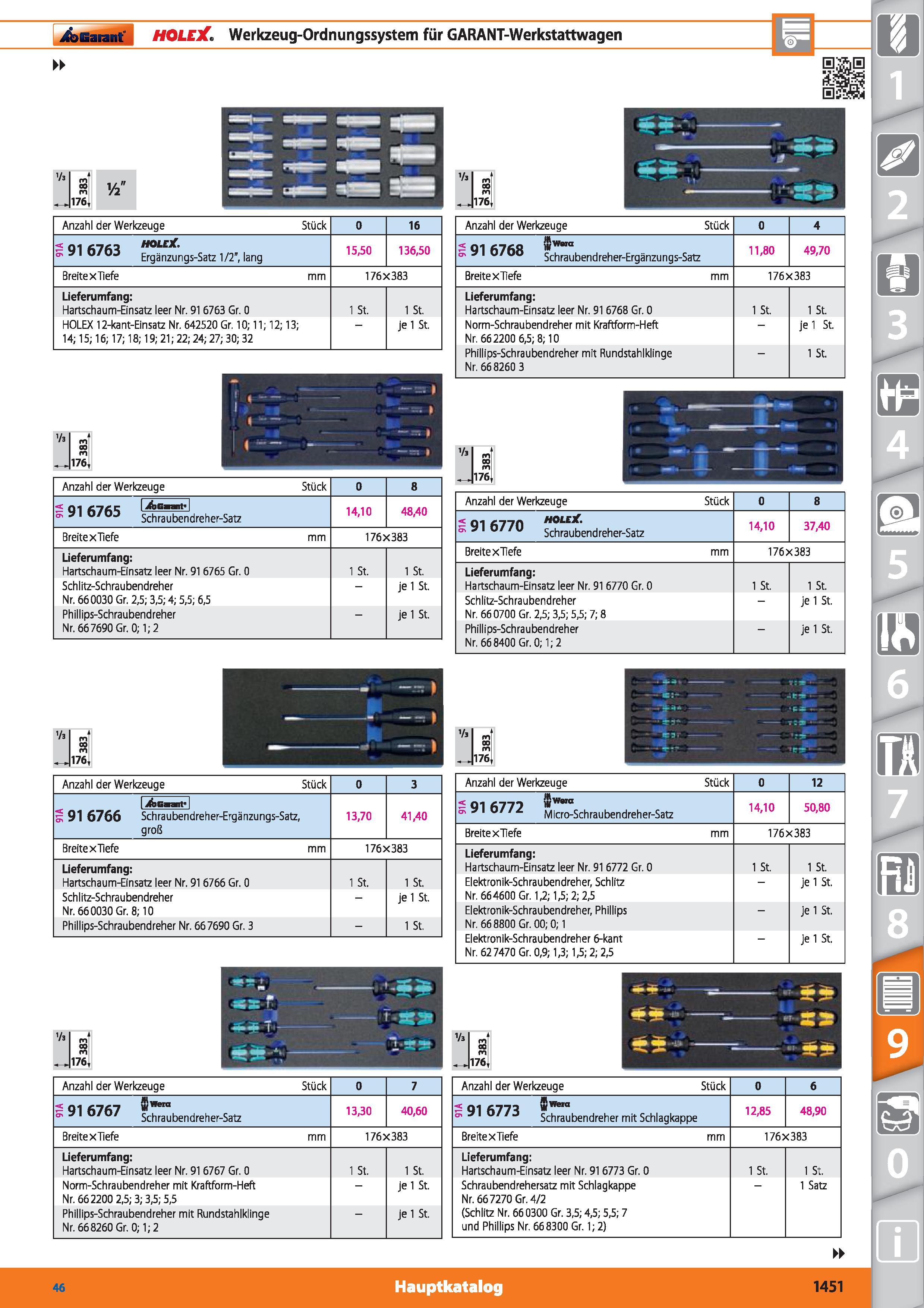 1451 Garant HOLEX Werkzeug-Ordnungssystem für GARANT-Werkstattwagen Vs 00 m Vi 176 'h Jl fn 00 m 176 - SS 1 Ir,7 - i 1 4 - I 51 I Vs ji m 00 m 17 Каталог HOFFMANN GROUP 2015 Инструмент режущий слесарный измерительный абразивный Оборудование Комплексные поставки для промышленных предприятий DEU Стр. 1451