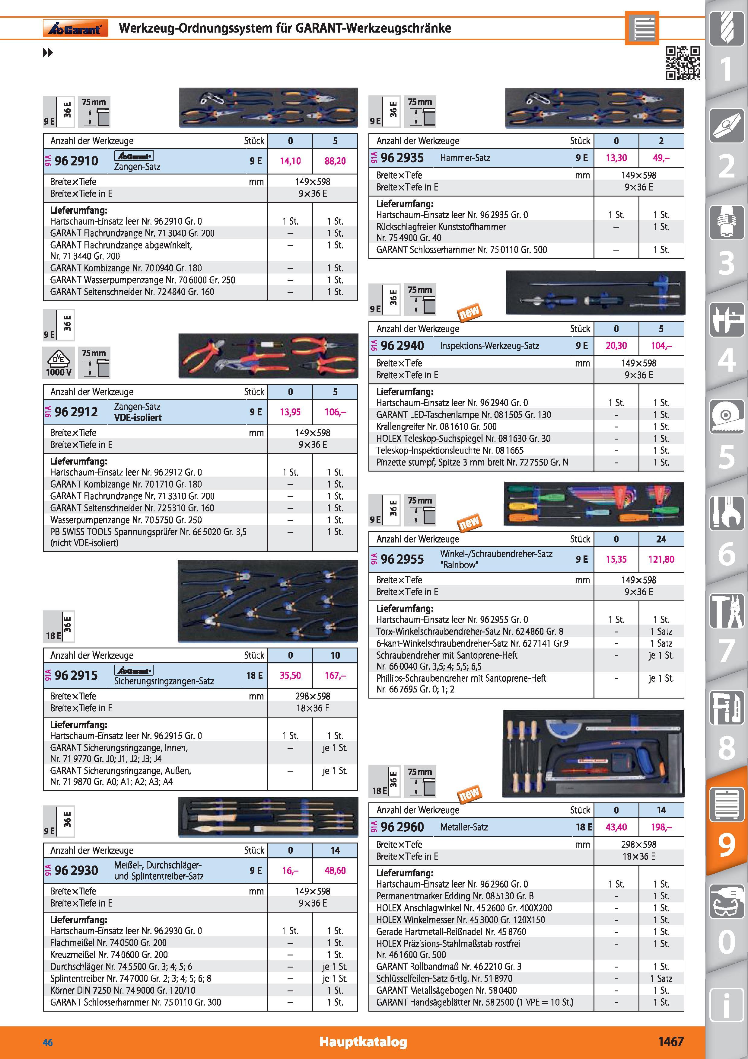 1467 Garant Werkzeug-Ordnungssystem für GARANT-Werkzeugschränke LU 75 mm 9 E m 11 LU VO 9 E 75 mm Tp 1000V J_L LU VO 18E LU VO 9 E LU 75 mm 9E m Каталог HOFFMANN GROUP 2015 Инструмент режущий слесарный измерительный абразивный Оборудование Комплексные поставки для промышленных предприятий DEU Стр. 1467